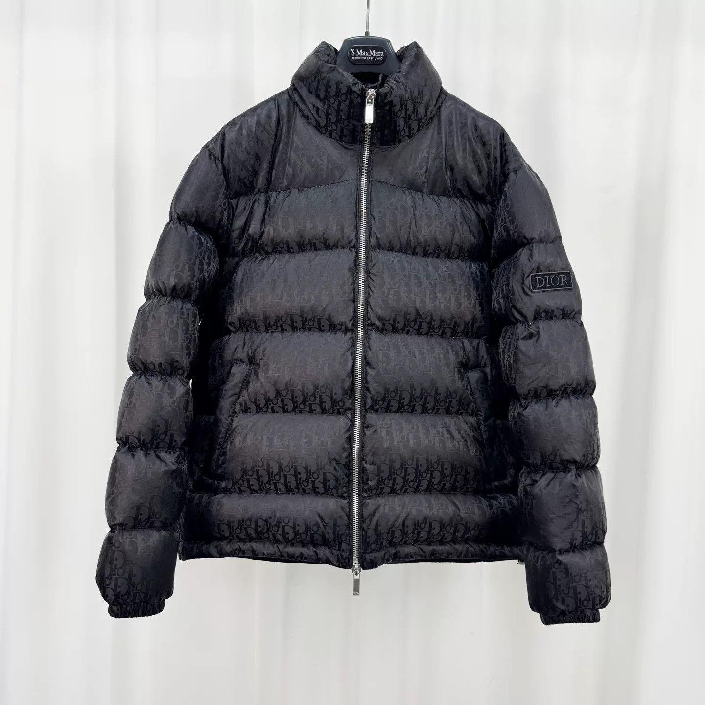 Dior Dior Black Monogram Print Down Jacket Size US L / EU 52-54 / 3 - 1 Thumbnail