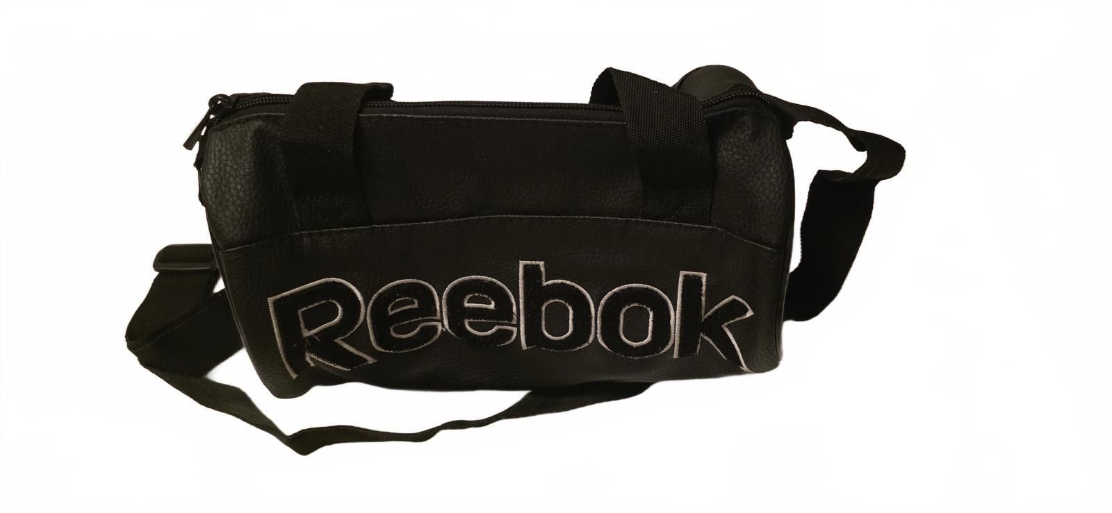 Reebok Reebok Black Leather Crossbody Bag with Dual Front Pockets Size ONE SIZE - 1 Thumbnail