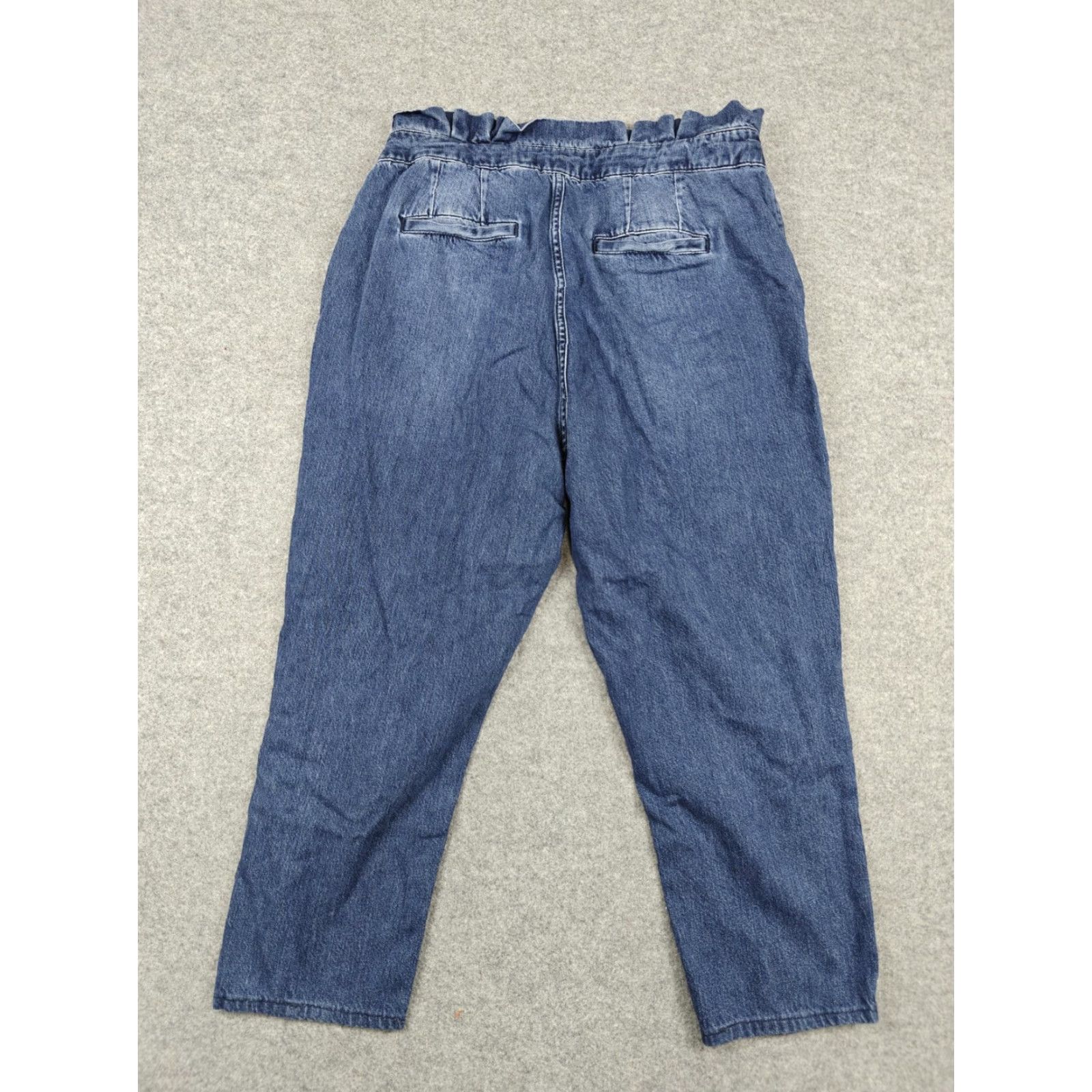 Boden Boden Buckle Tapered Leg Jeans Womens 12 Blue High Rise Adjustable Waist Denim Jeans WOMENS 12 Blue High Rise Adjustable Waist Denim Size 34" / US 12 / IT 48 - 7 Thumbnail