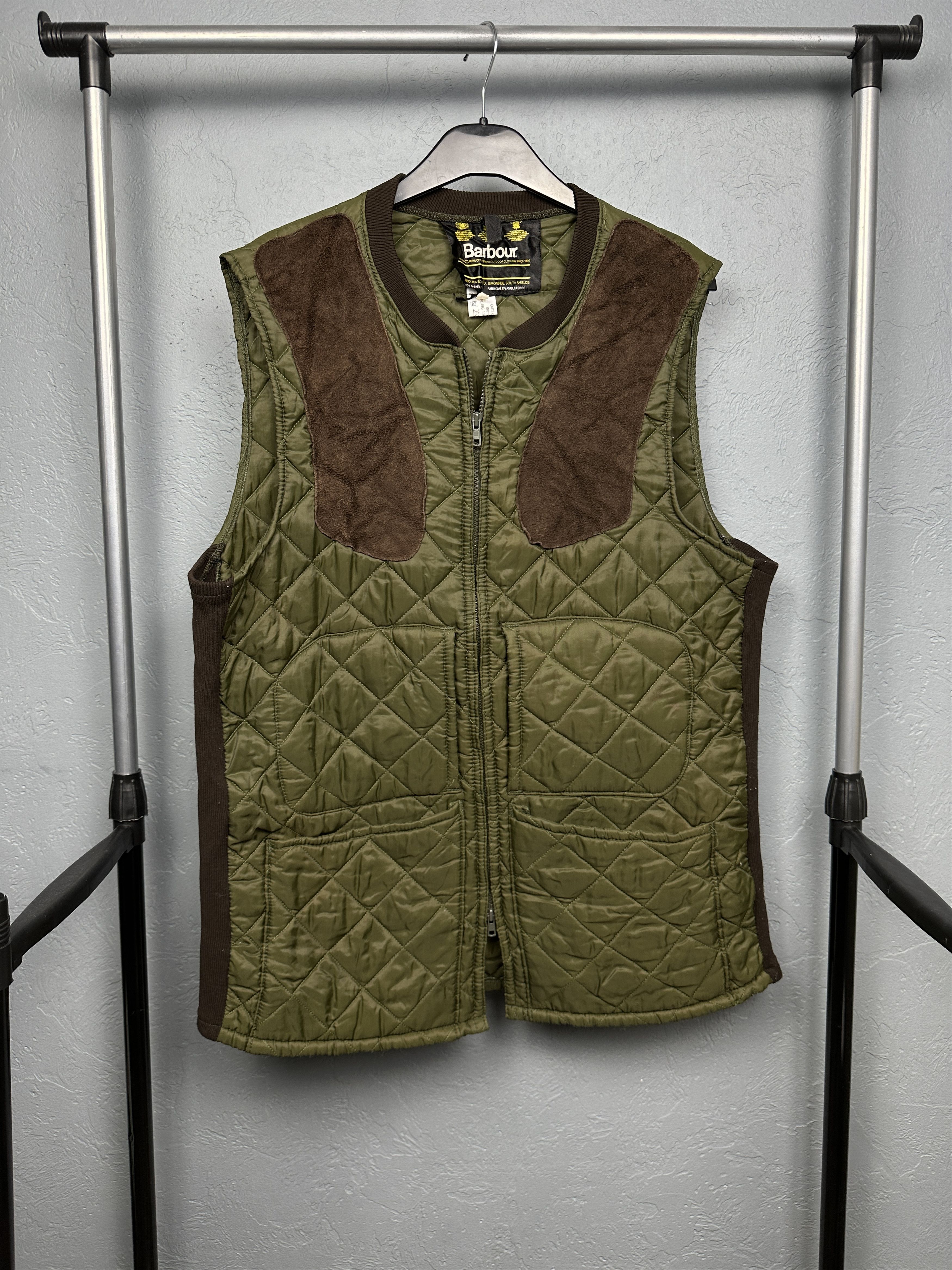 Barbour Barbour 90s Vintage Mens Quilted Hunters Vest Size US L / EU 52-54 / 3 - 1 Thumbnail