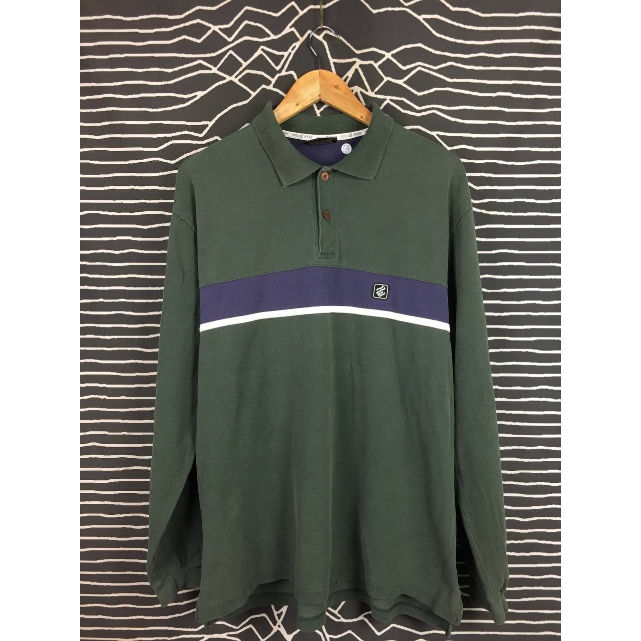 Rap Tees × Rocawear Rocawear Stripe Panel 90s Hip Hop Classic Longsleeve PoloTee Size US XL / EU 56 / 4 - 1 Thumbnail