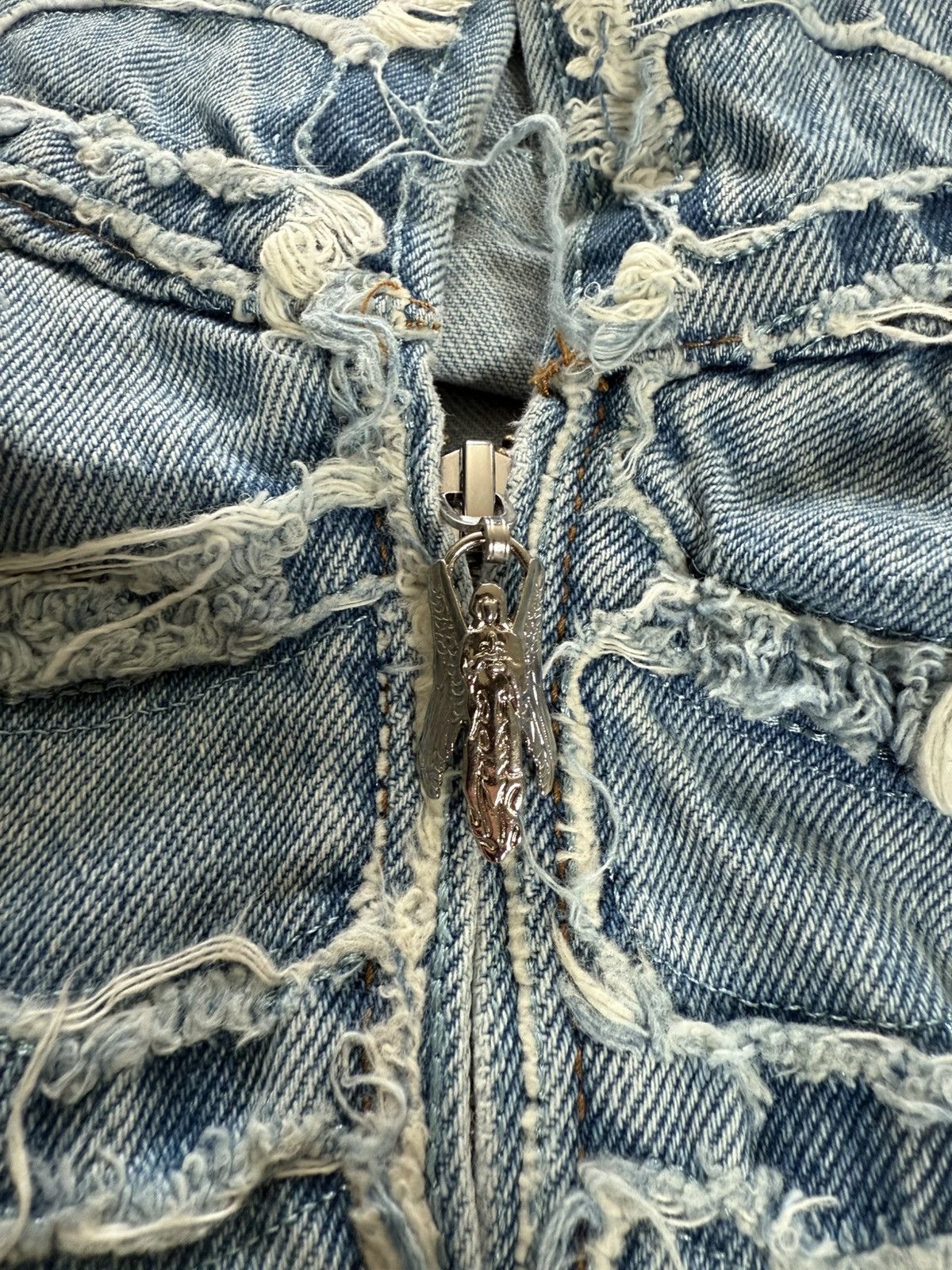 Revenge Revenge spider web denim jacket Size US XXL / EU 58 / 5 - 3 Thumbnail