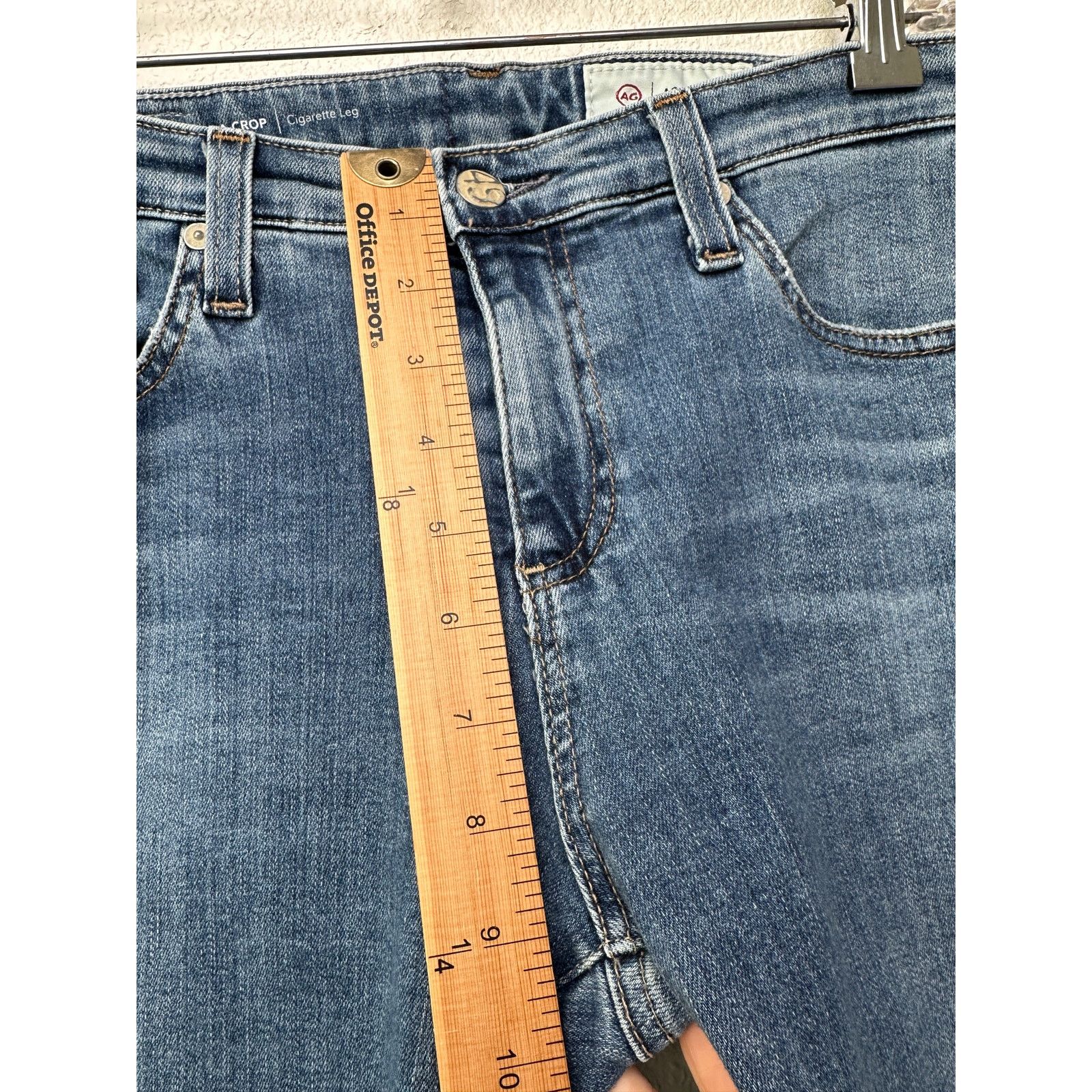AG Adriano Goldschmied AG Adriano Goldschmied Prima Crop Cigarette Jeans Blue US 28 Size 28" / US 6 / IT 42 - 13 Thumbnail