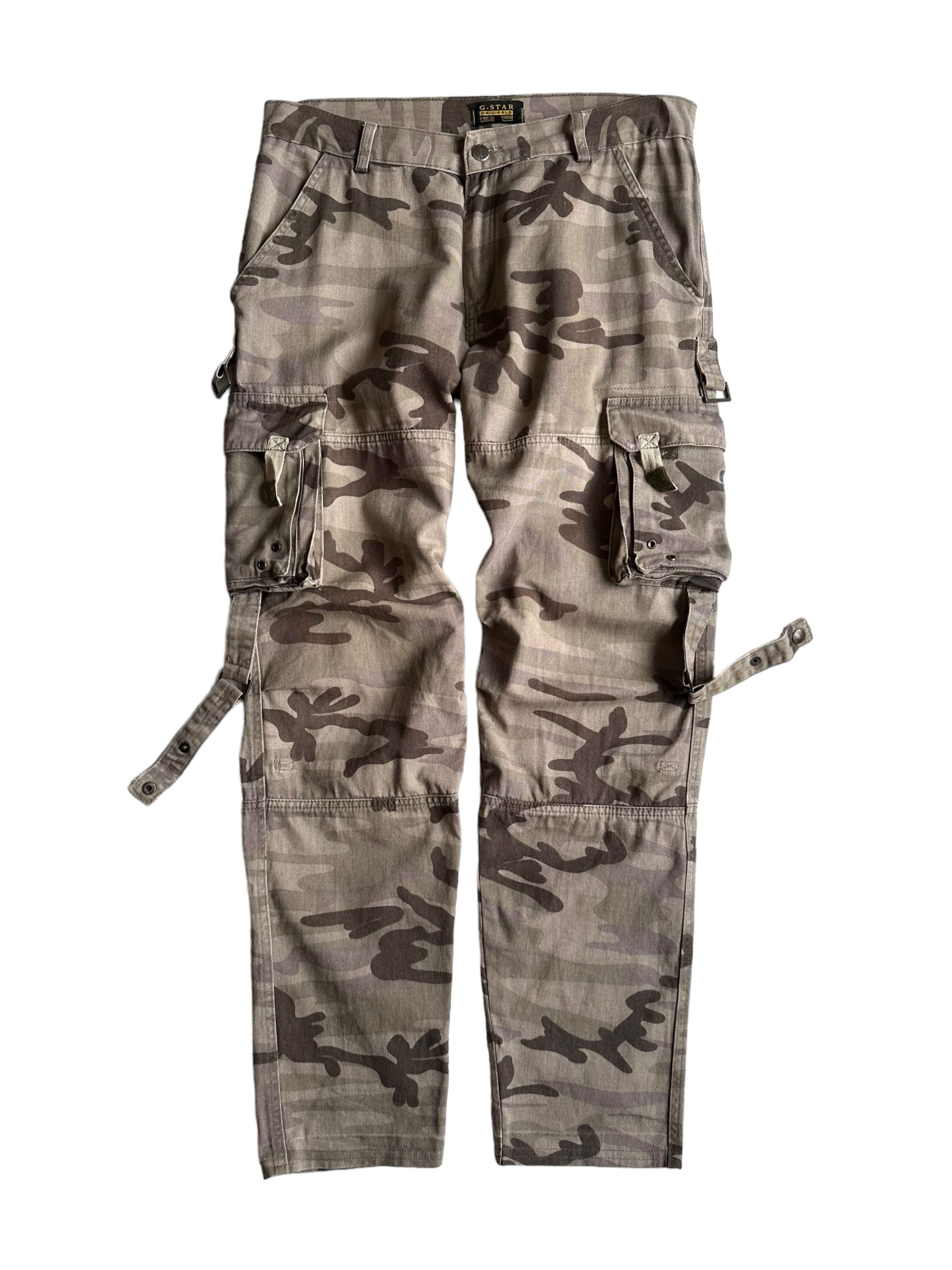 image of G Star Raw Vintage G-Star Raw Camouflage Cargo Utility Pants (33), Men's