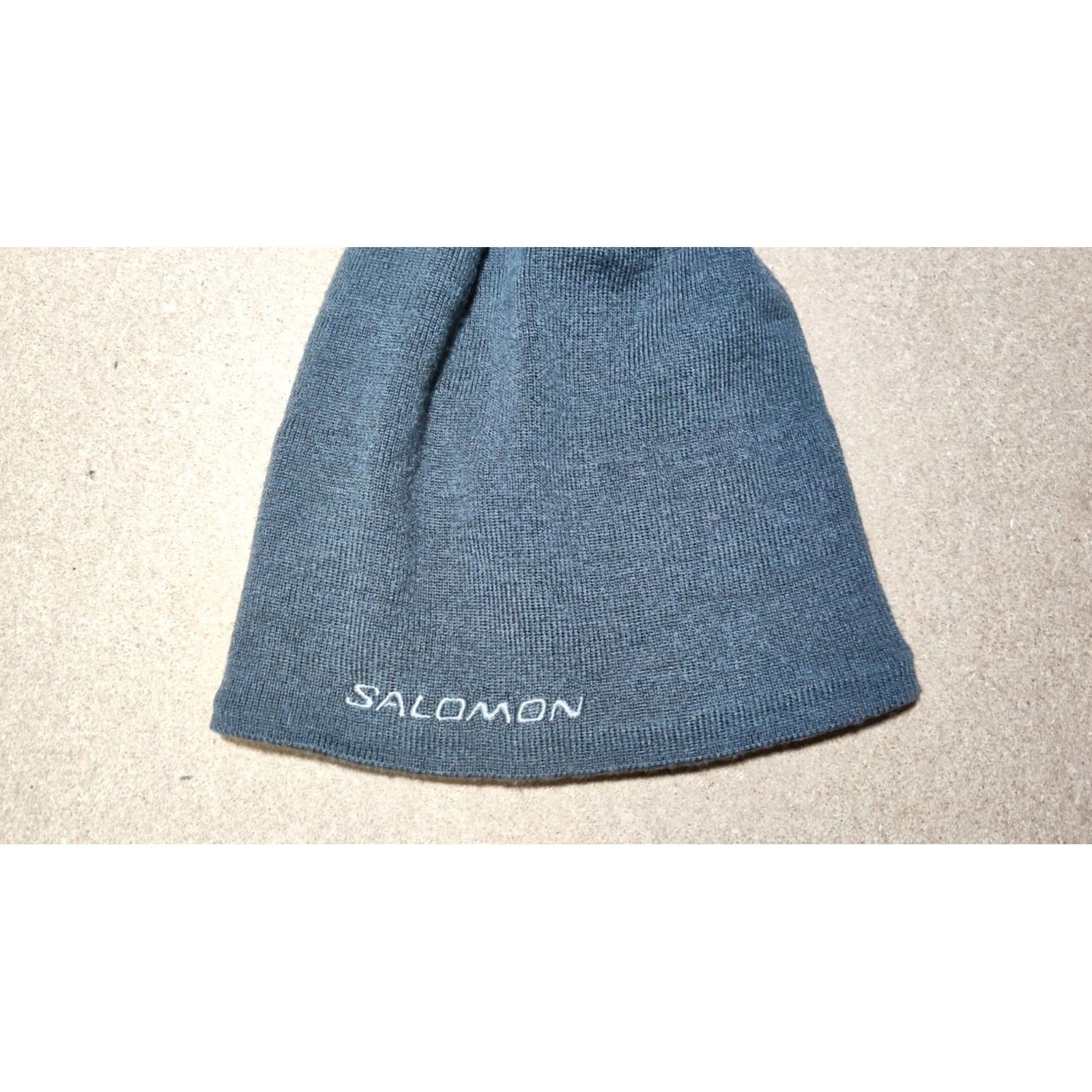 Salomon Salomon Beanie Hat One Size Thermal Lined Winter Pom Logo Knit Green Unisex Adults Size ONE SIZE - 5 Thumbnail