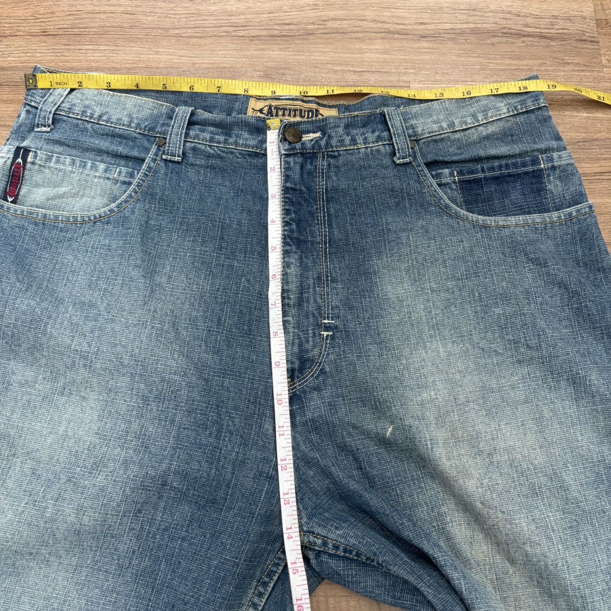 Vintage Vintage Attitude Baggy Jeans Hip Hop Flare Rap Denim Size US 36 / EU 52 - 13 Thumbnail