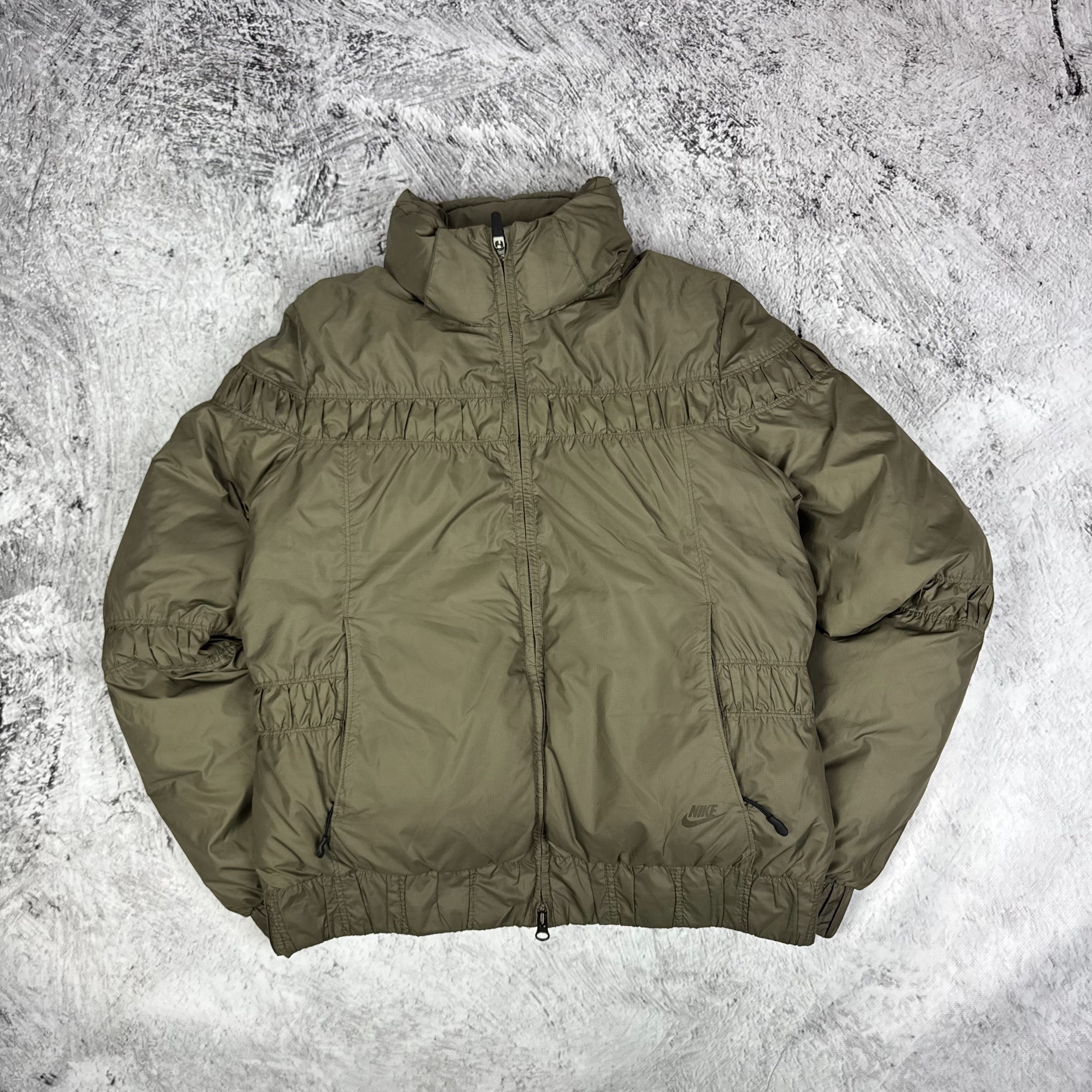 Nike Nike Sportswear 550 Khaki Full Zip Puffer Jacket Medium Size M / US 6-8 / IT 42-44 - 1 Thumbnail