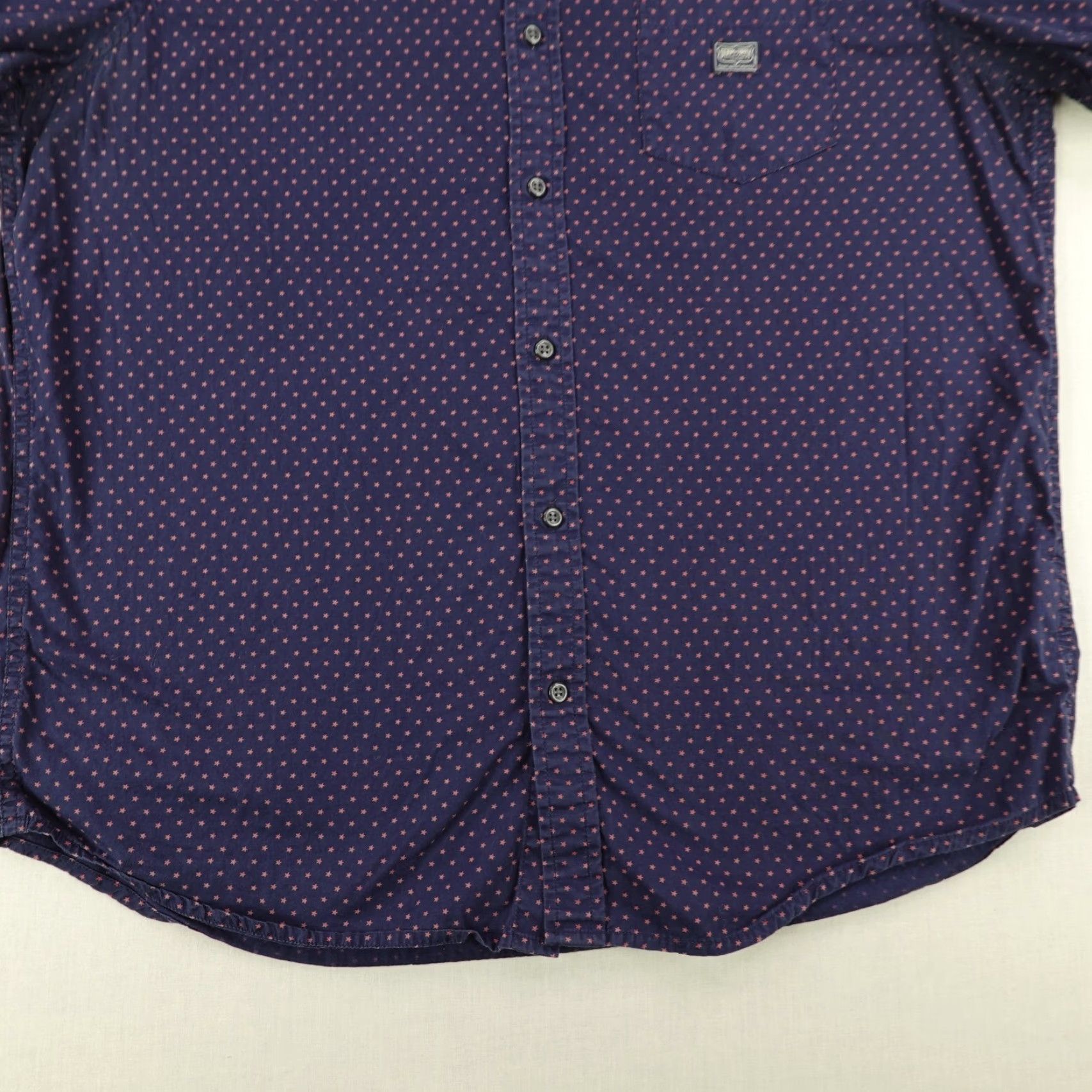 Ralph Lauren VINTAGE Ralph Lauren Denim & Supply Shirt Mens XL Blue Red Star Print Button Up Stars Size US XL / EU 56 / 4 - 4 Thumbnail