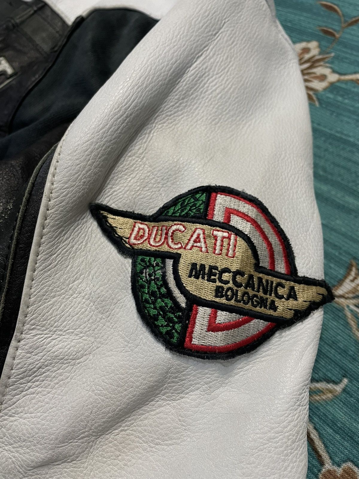 Ducati Vintage Ducati Meccanica Bologna Leather Motorcycle Jacket Size US L / EU 52-54 / 3 - 6 Thumbnail