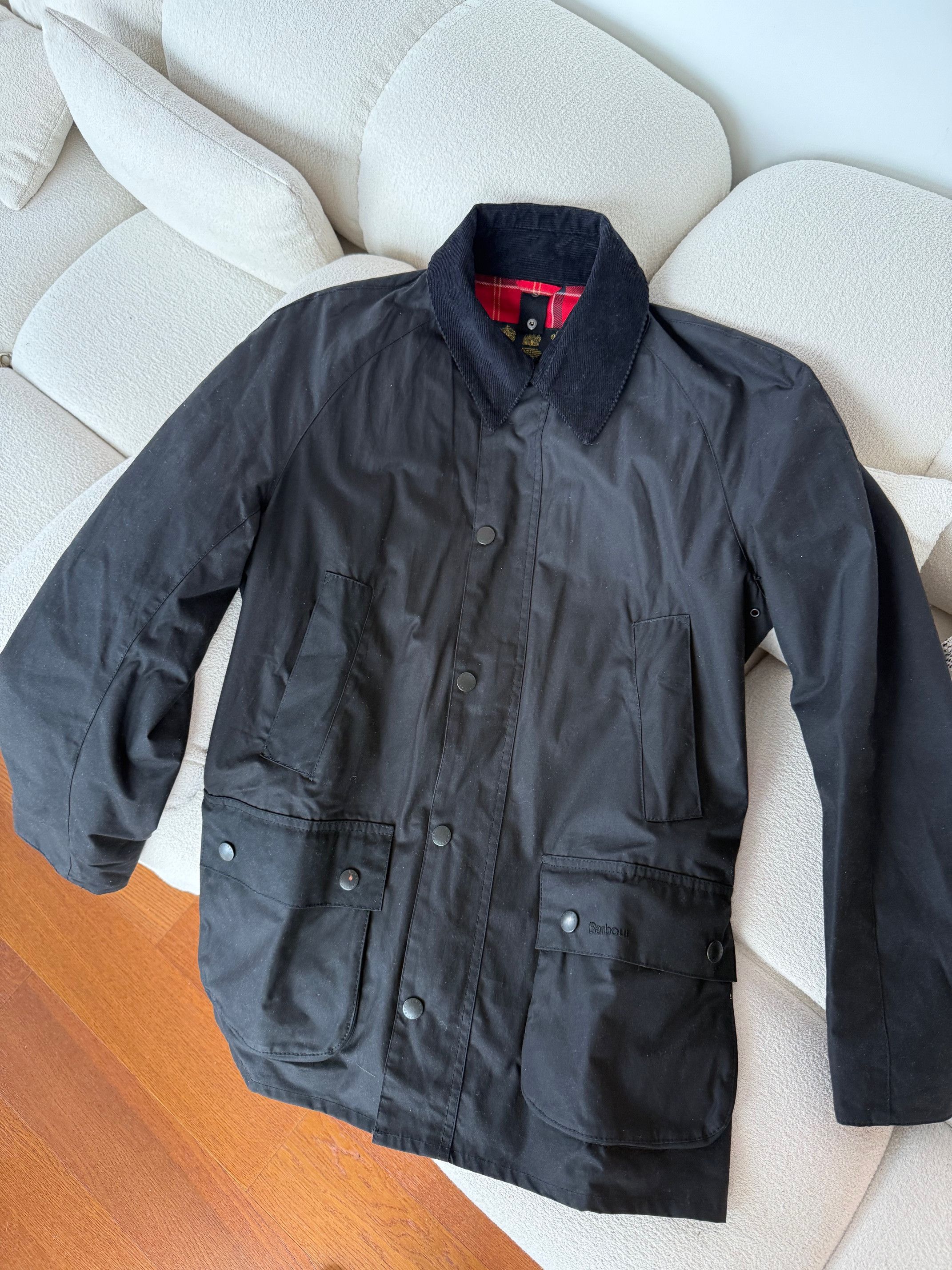 Barbour Barbour Ashby Waxed Jacket - Black - Size Small S Size US S / EU 44-46 / 1 - 5 Thumbnail