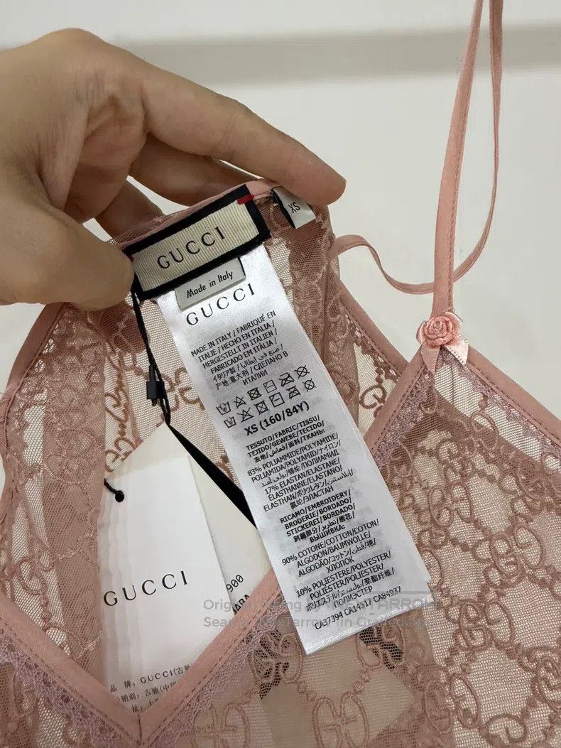 Gucci Gucci Full old flower logo lace strap vest Size XS / US 0-2 / IT 36-38 - 4 Thumbnail