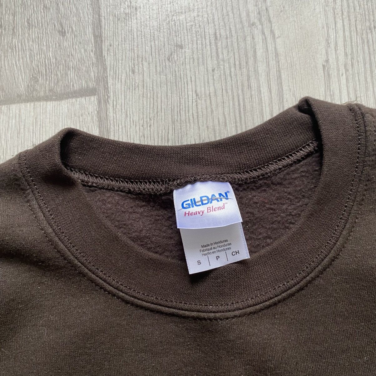 Hanes 🤎 Vintage Y2K Blank Brown Sweatshir Gildan Russel Size US S / EU 44-46 / 1 - 2 Thumbnail
