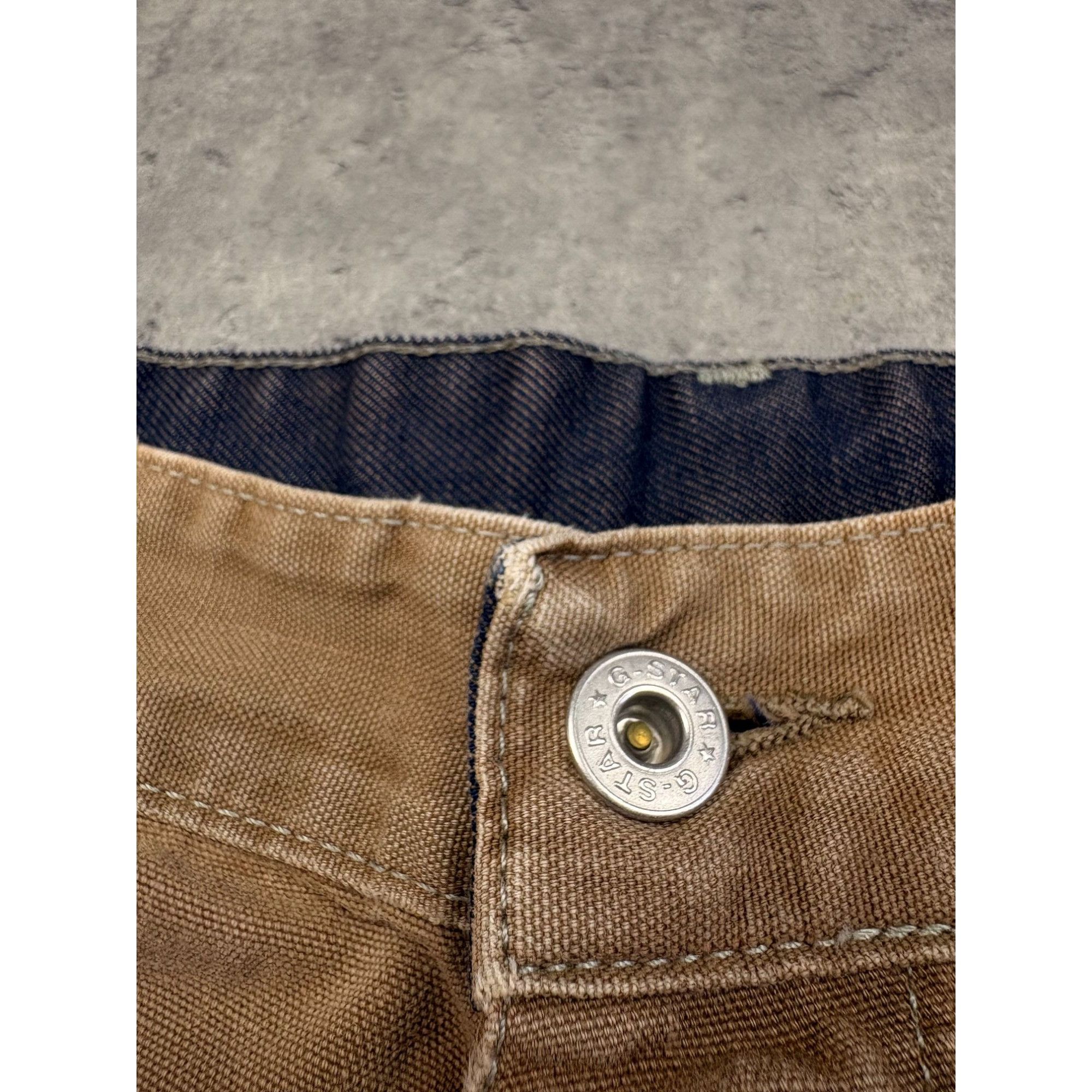 G-Star Vintage G-STAR RAW Double Knee Canvas Pants Brown Made In It Size US 34 / EU 50 - 4 Thumbnail