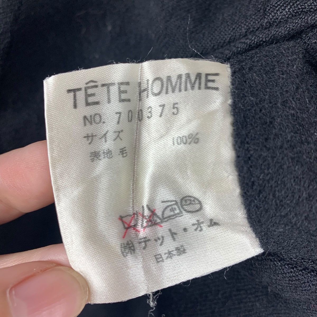 Issey Miyake × Japanese Brand × Tete Homme Vintage TETE HOMME issey miyake baggy wide wool pants Size US 28 / EU 44 - 19 Thumbnail