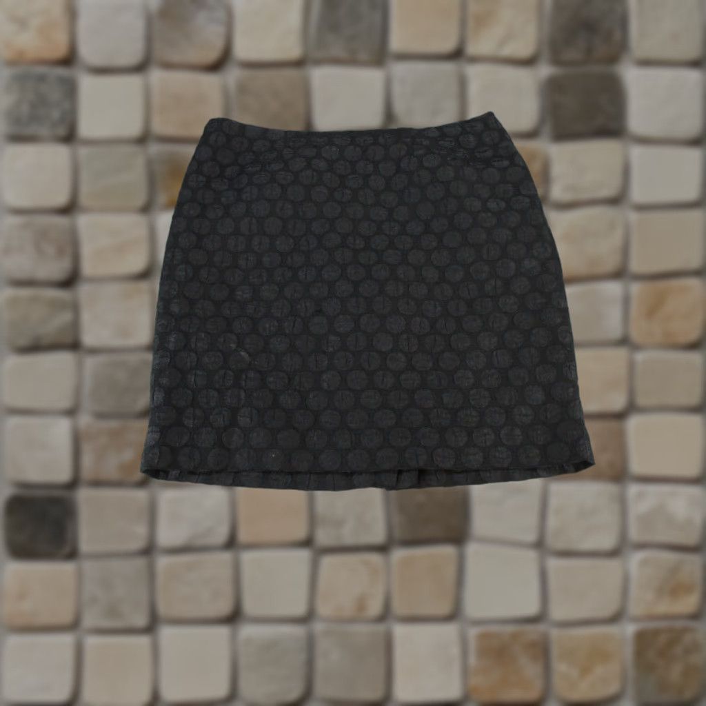 Anthropologie Maeve By Anthropologie Skirt Womens 8 Black Polka Dot Textured Pencil - Vintage not specified Size 30" / US 8 / IT 44 - 1 Thumbnail