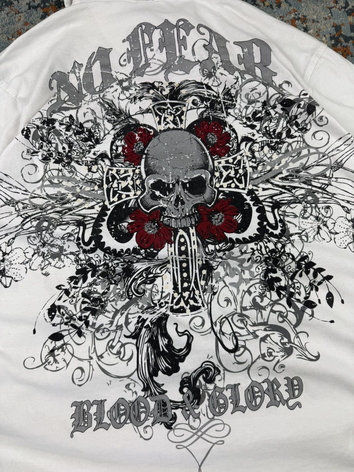 No Fear Vintage Y2K No Fear studded skull jesse pinkman style polo Size US L / EU 52-54 / 3 - 8 Thumbnail