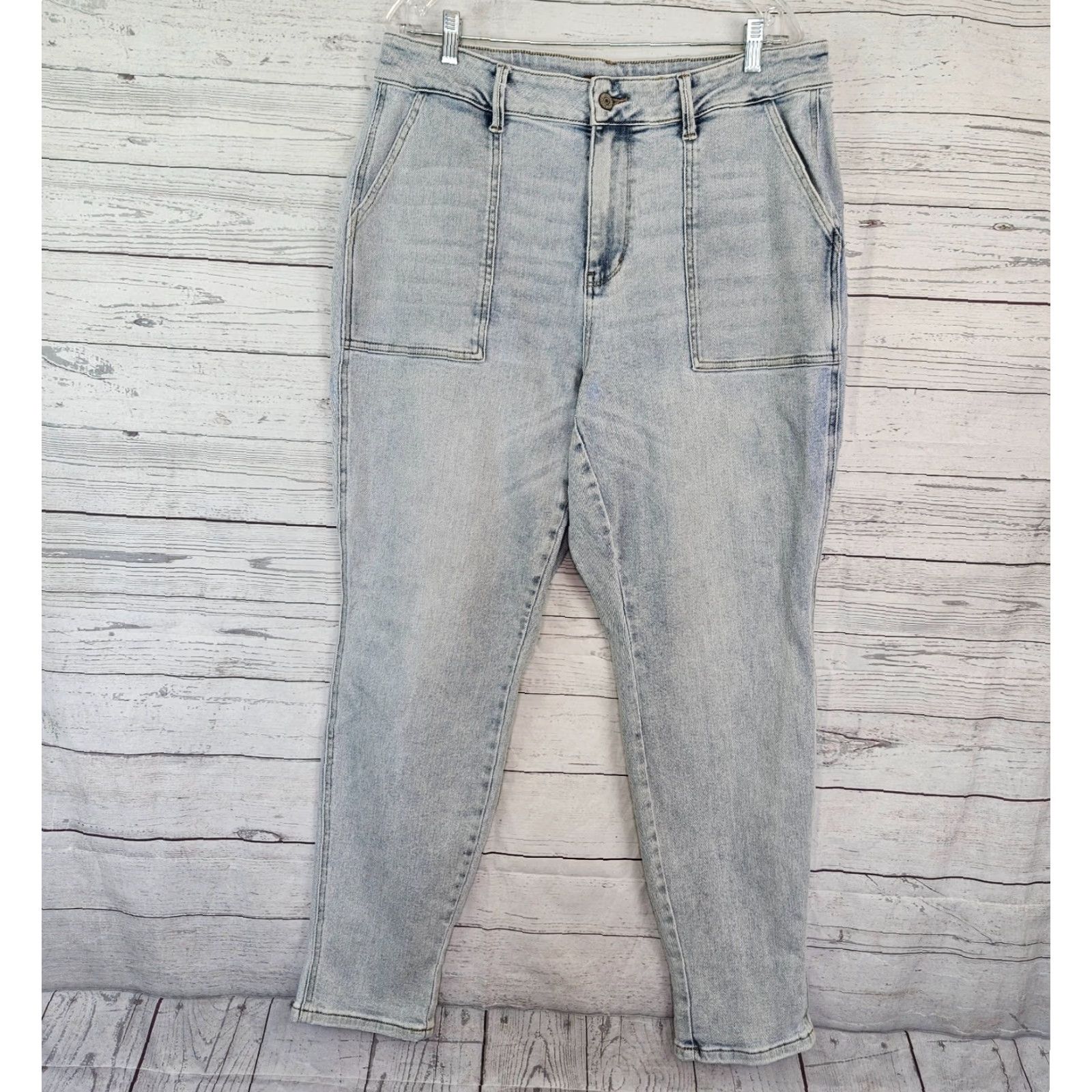 Vintage Judy Blue Womens Jogger Jeans Sz 16W Blue Light Wash High Rise Size 38" / US 16 / IT 52 - 2 Thumbnail