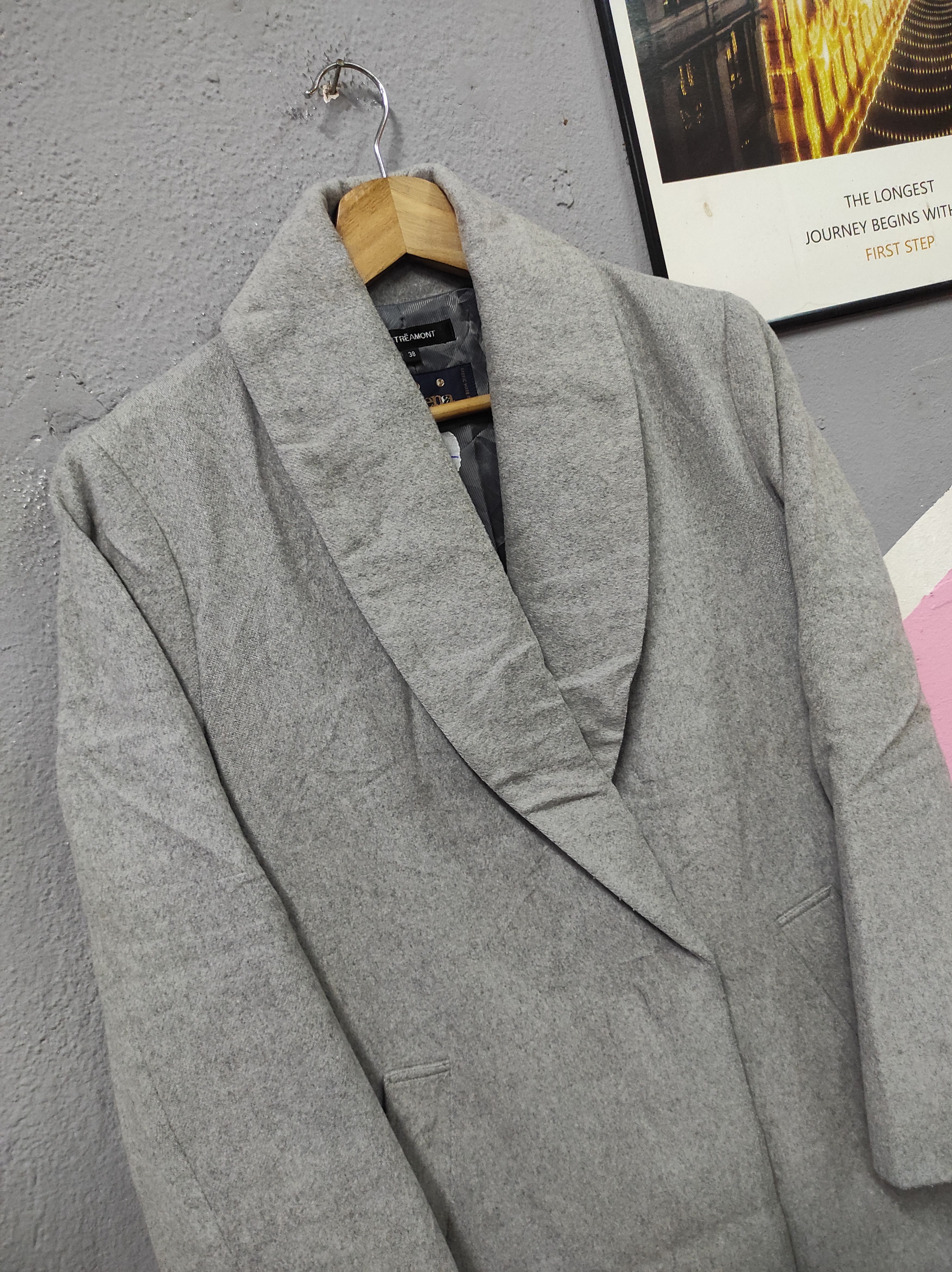 Other LAUTREAMONT ITALY DESIGNER COAT OVERCOAT LONG JACKET Size M / US 6-8 / IT 42-44 - 2 Thumbnail