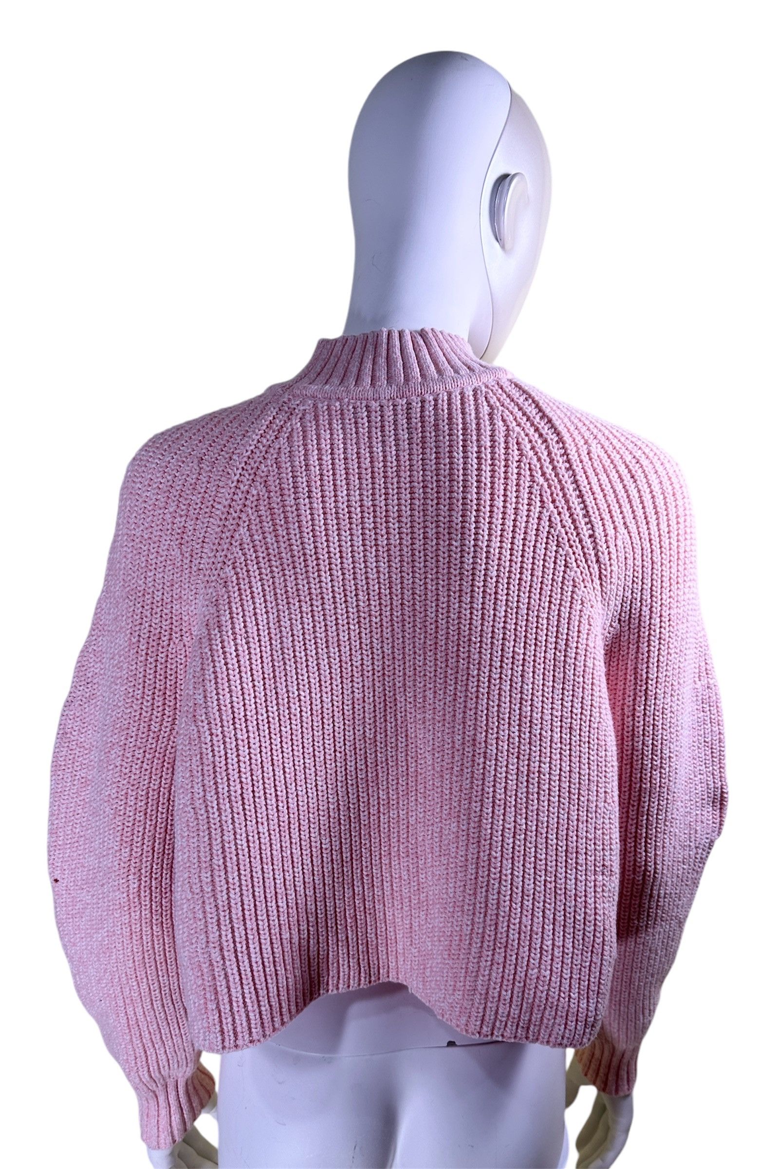 Club Monaco Pink Crop Sweater Cotton Size S / US 4 / IT 40 - 4 Thumbnail