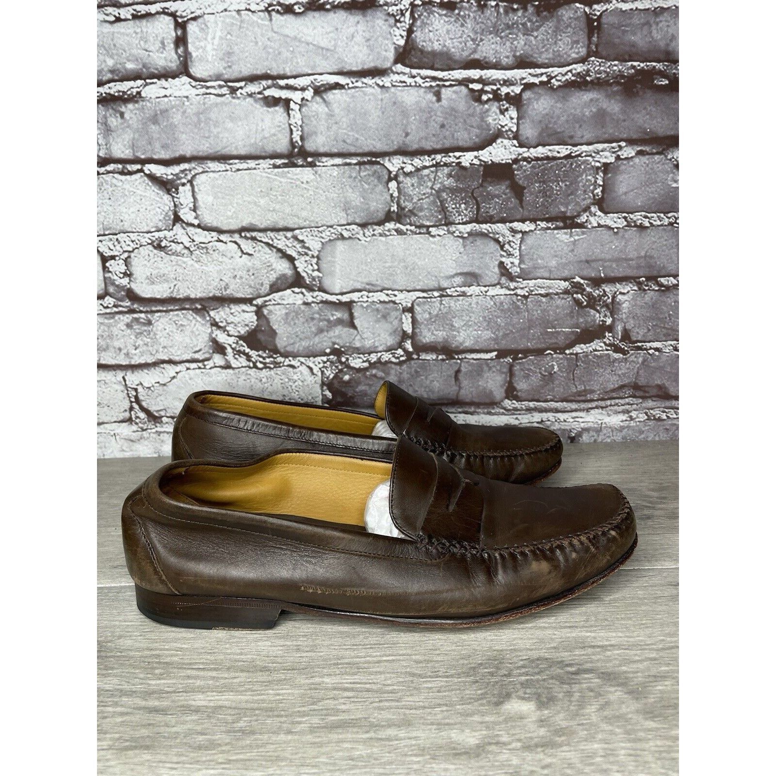 Cole Haan Cole Haan Resort Penny Loafer Men's Sz 9.5D Brown Leather Mo Size US 9.5 / EU 42-43 - 6 Thumbnail