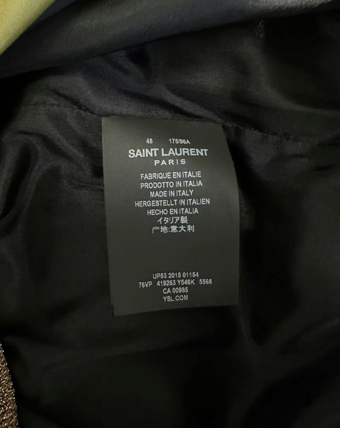 Saint Laurent Paris Saint Laurent Paris 16ss coconut tree jacket-2506 Size US M / EU 48-50 / 2 - 6 Thumbnail