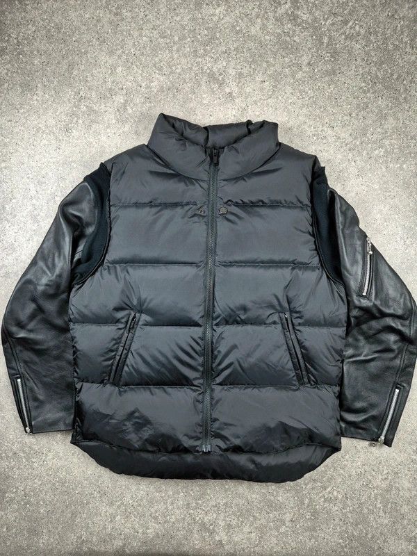Undercover Undercover Black Leather Sleeve Down Puffer Jacket Size M Size US M / EU 48-50 / 2 - 1 Thumbnail