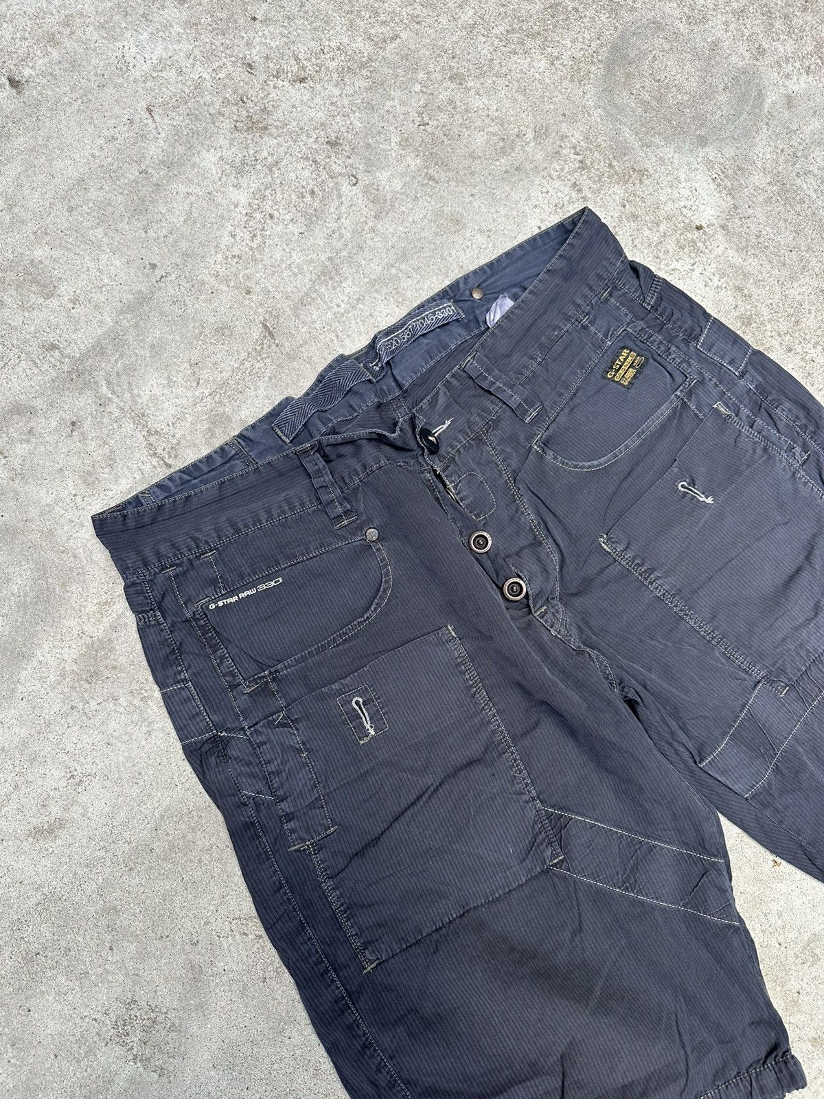 G-Star × Vintage Vintage G Star Raw Shorts Size US 36 / EU 52 - 2 Thumbnail