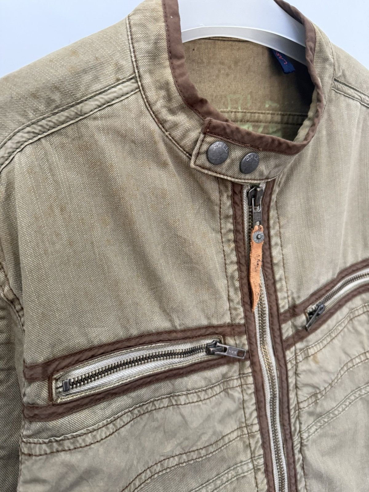 Japanese Brand 🔥 BALL Casual Moto Jacket (Café Racer Style), Menswear - L Size US M / EU 48-50 / 2 - 5 Thumbnail