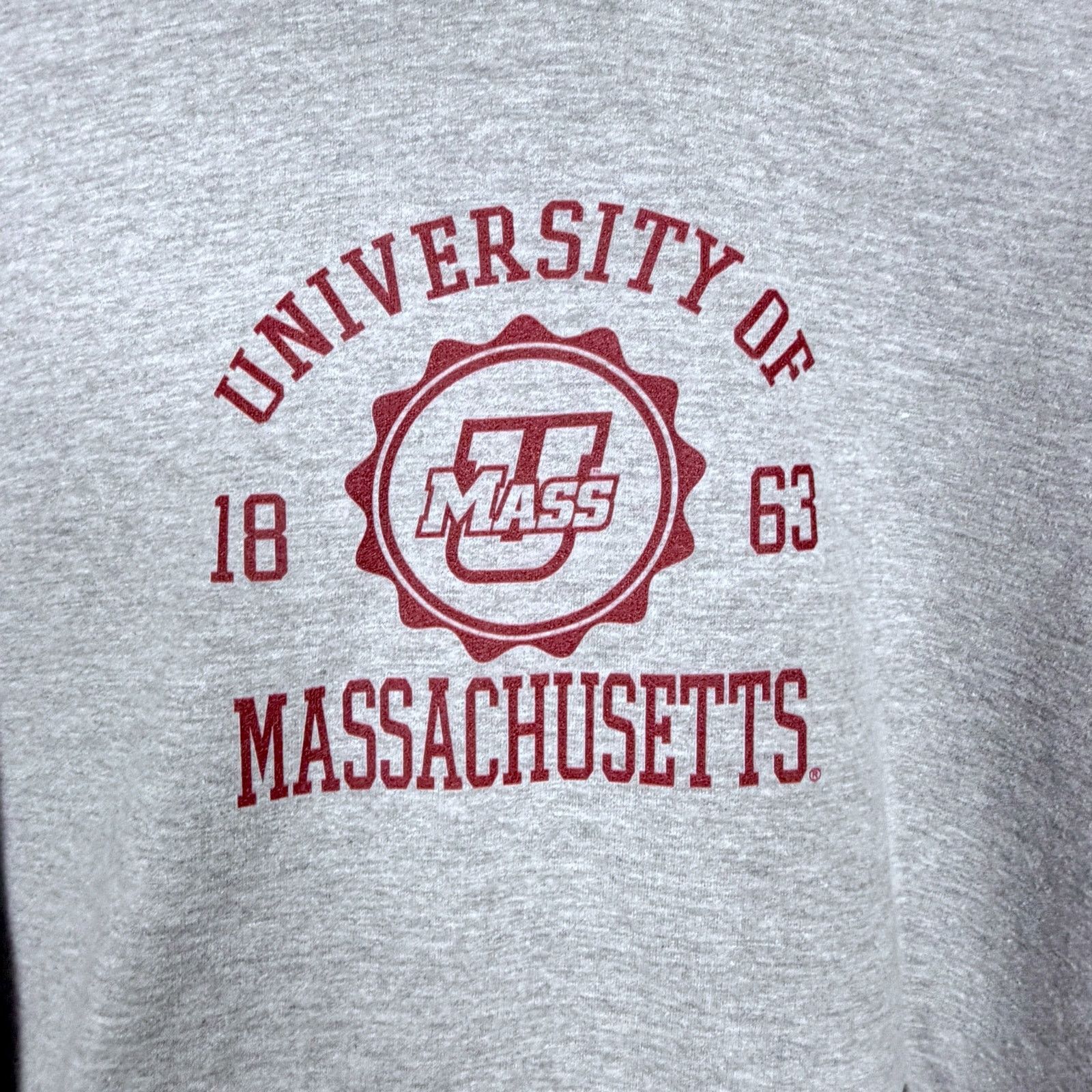 Port & Company UMASS Minutemen Stamp Port & Co Gray Hoodie Men's M Size US M / EU 48-50 / 2 - 2 Thumbnail