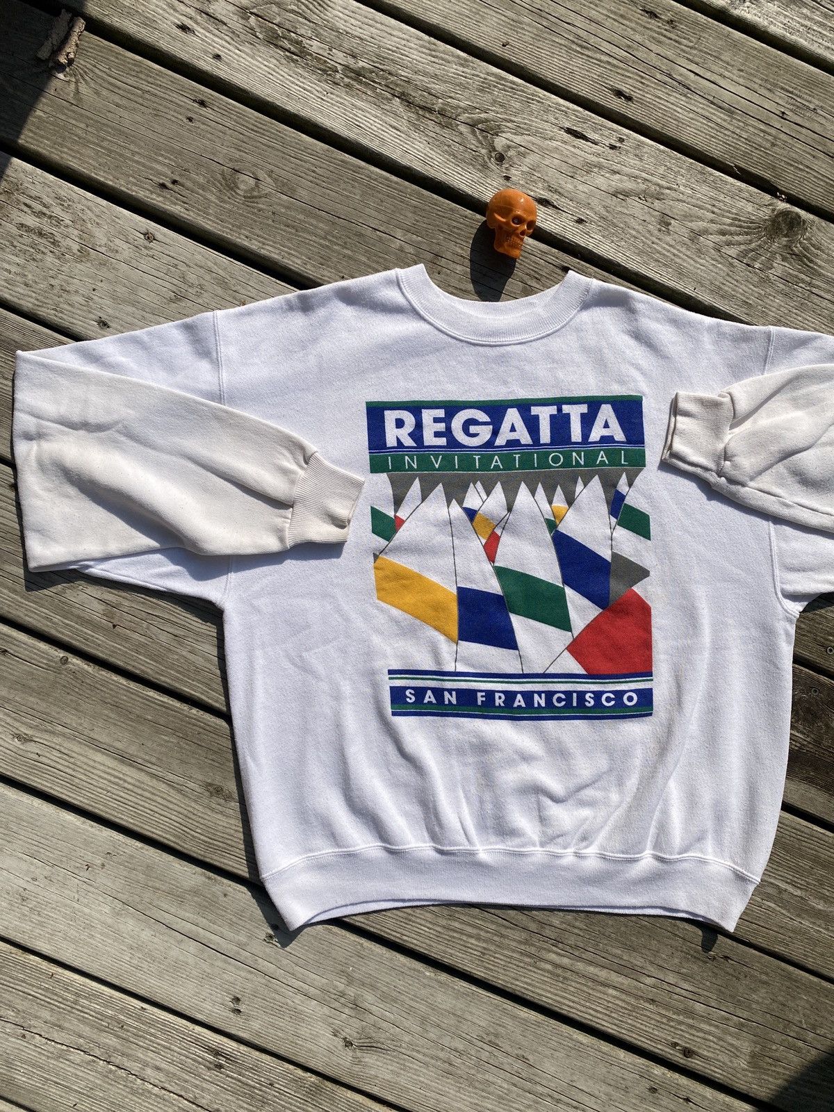 Hanes × Vintage 80s Regatta San Francisco sailing art sweatshirt sz XL Size US XL / EU 56 / 4 - 1 Thumbnail