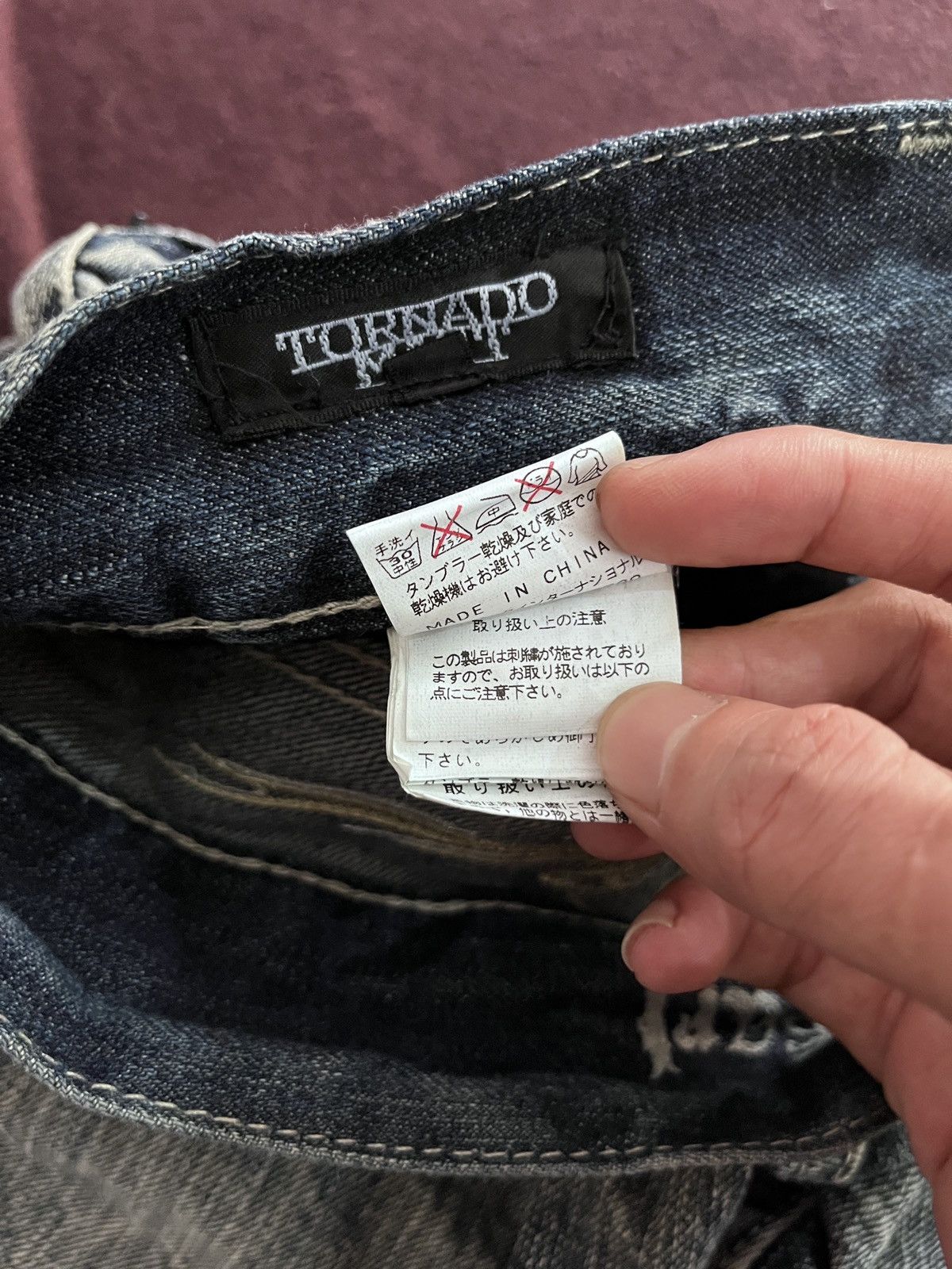 Tornado Mart 2000s TORNADO MART TRIBALL JEANS Size US 32 / EU 48 - 8 Thumbnail