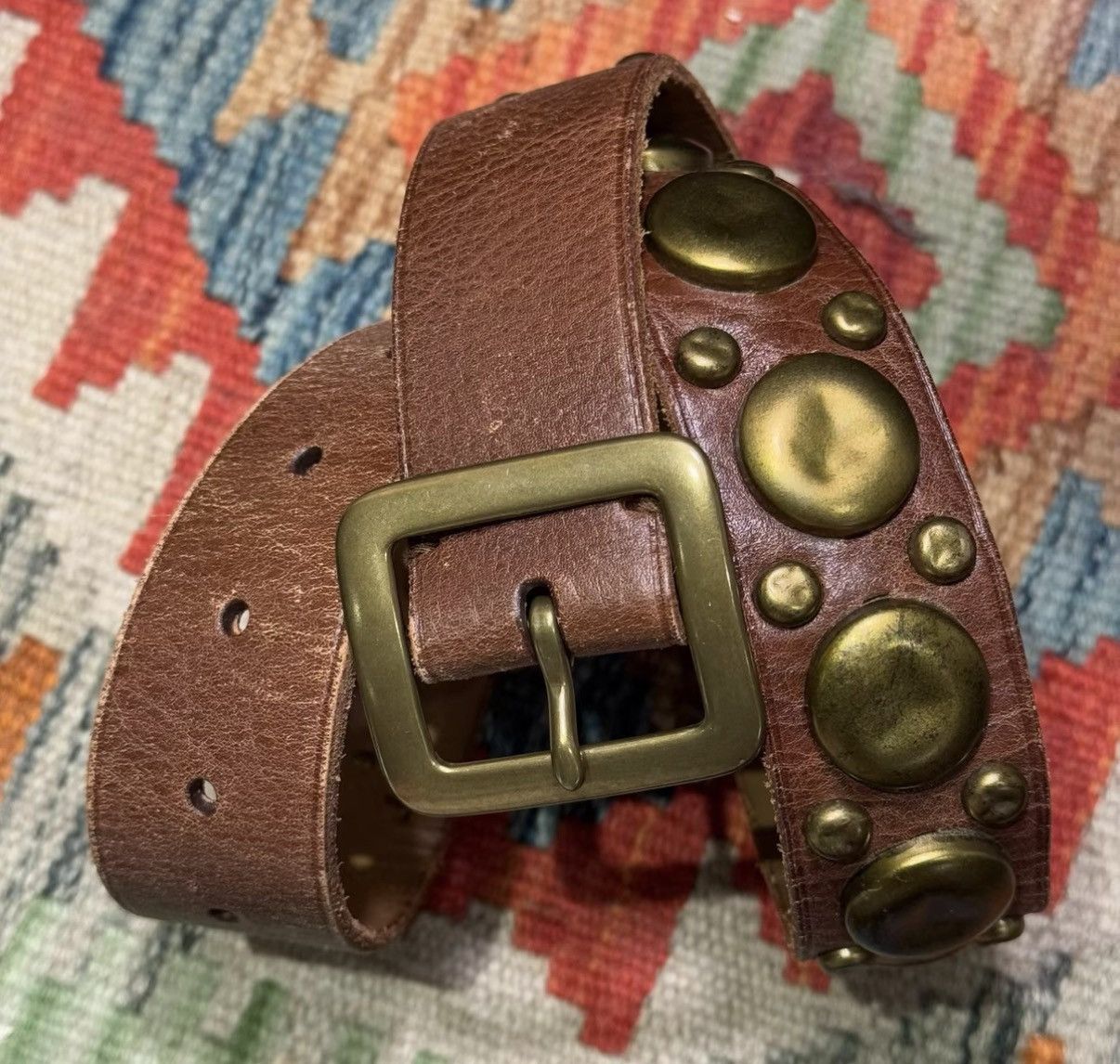 Ralph Lauren Ralph Lauren Polo RL Studded Belt K22 Size ONE SIZE - 1 Thumbnail