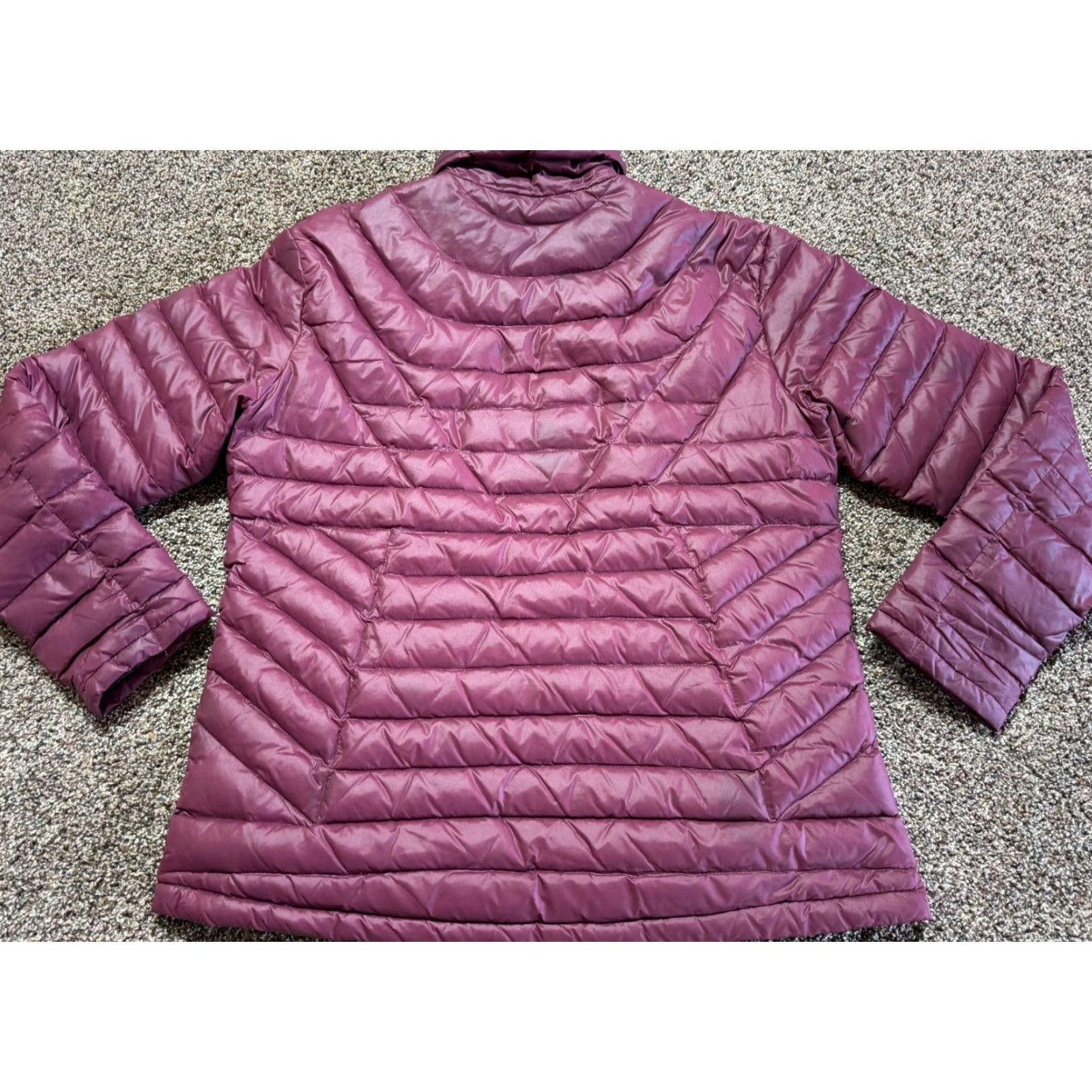 Vintage Wyoming Traders Stormy Puffer Coat Women's Down Jacket Large Plum Windproof 800 Fill Quilted Coat Size L / US 10 / IT 46 - 3 Thumbnail