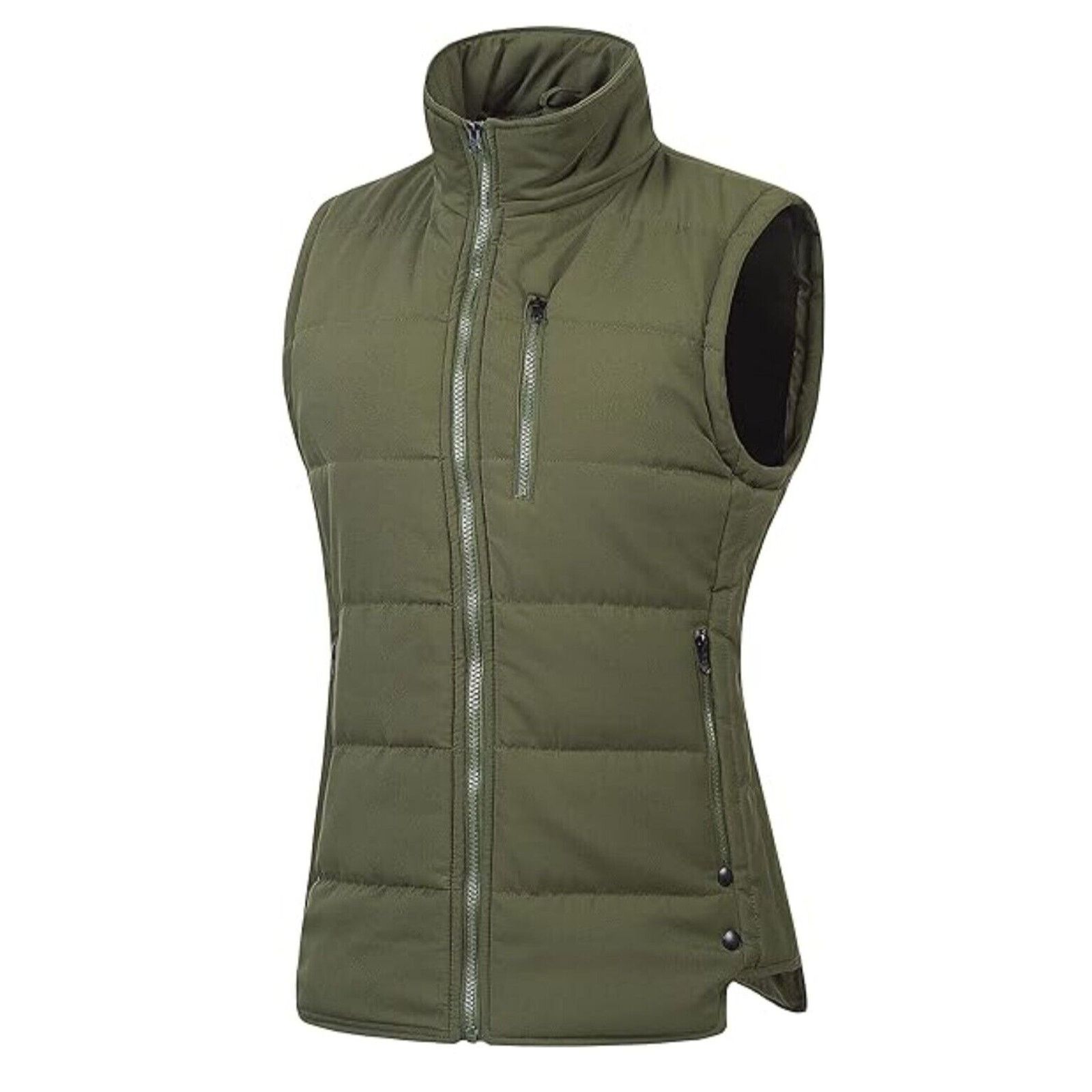 & Other Stories Chrisuno Women's Winter Vests Quilted Puffer 2X Army Green Size XXL / US 16-18 / IT 52-54 - 1 Thumbnail