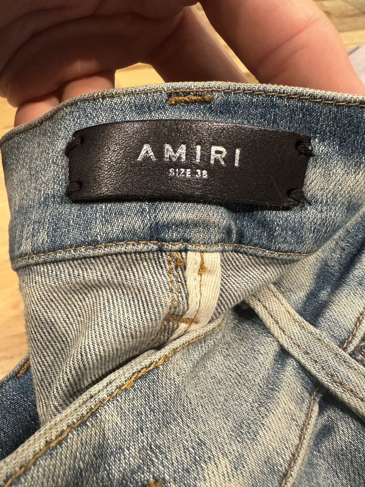 Amiri Amiri Jeans Blue Brown Zipper Size 38 Size US 38 / EU 54 - 3 Thumbnail