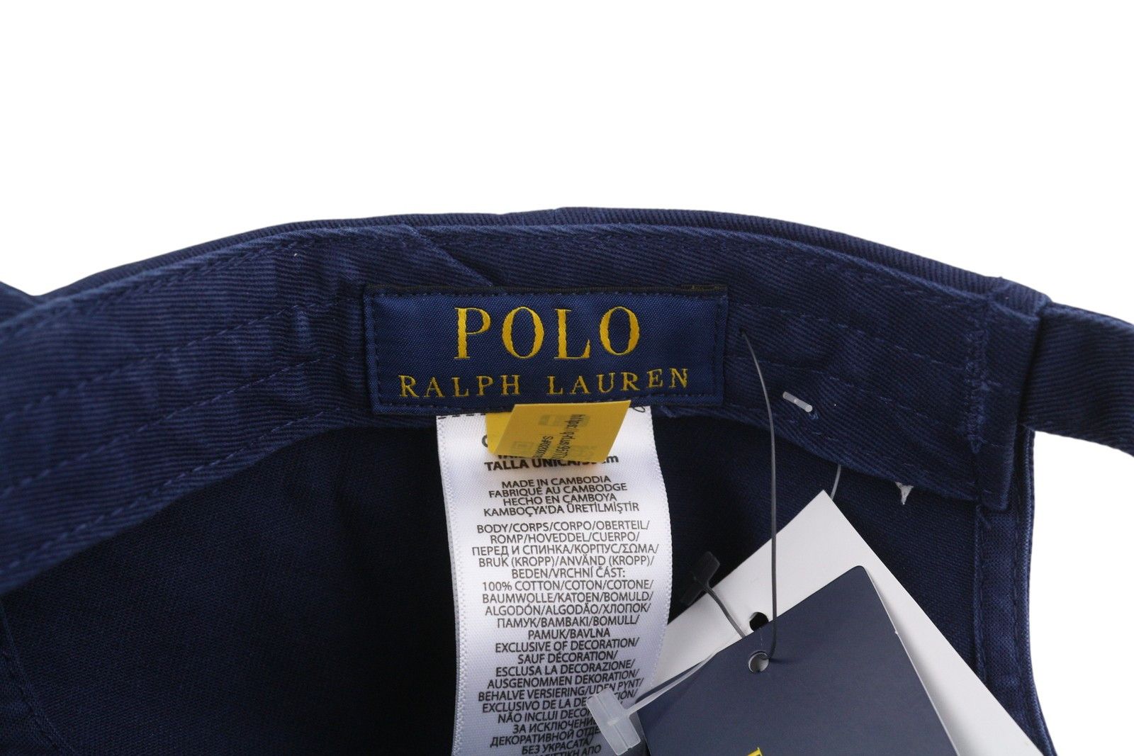 Polo Ralph Lauren 59 CM Dark Blue FRA P.R.F.C. Logo Baseball Cap 84670 Size ONE SIZE - 9 Thumbnail