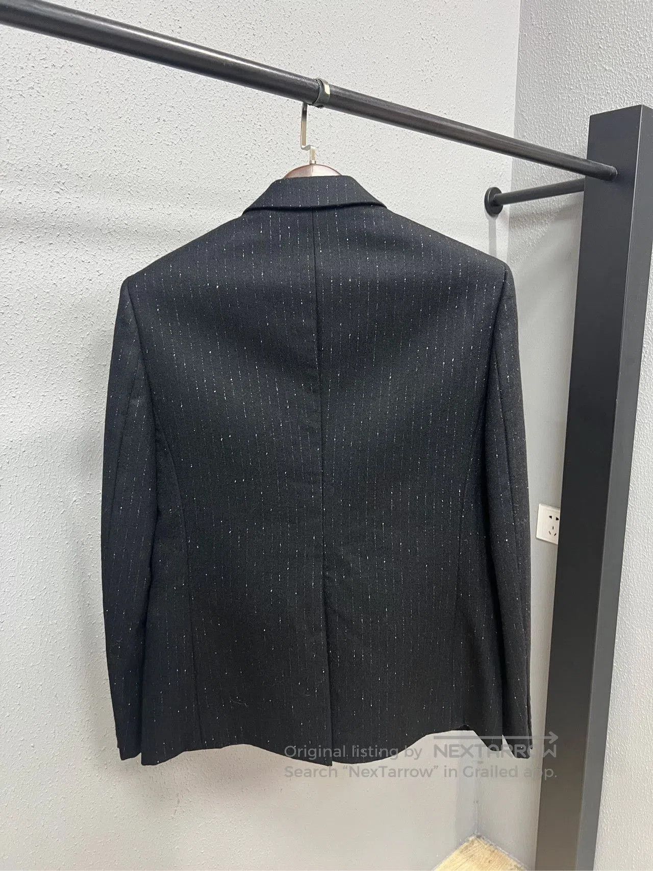 Saint Laurent Paris Saint Laurent Silver Stripe Suit Jacket. Size US M / EU 48-50 / 2 - 2 Thumbnail