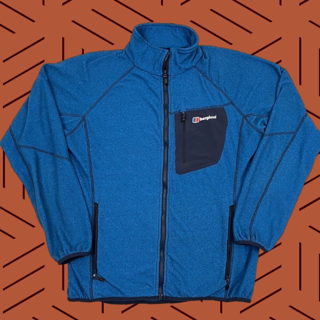 Berghaus Berghaus Kedron Jacket Mens Large Blue Fleece Hiking Outdoor Trekking Full Zip Size US L / EU 52-54 / 3 - 1 Thumbnail