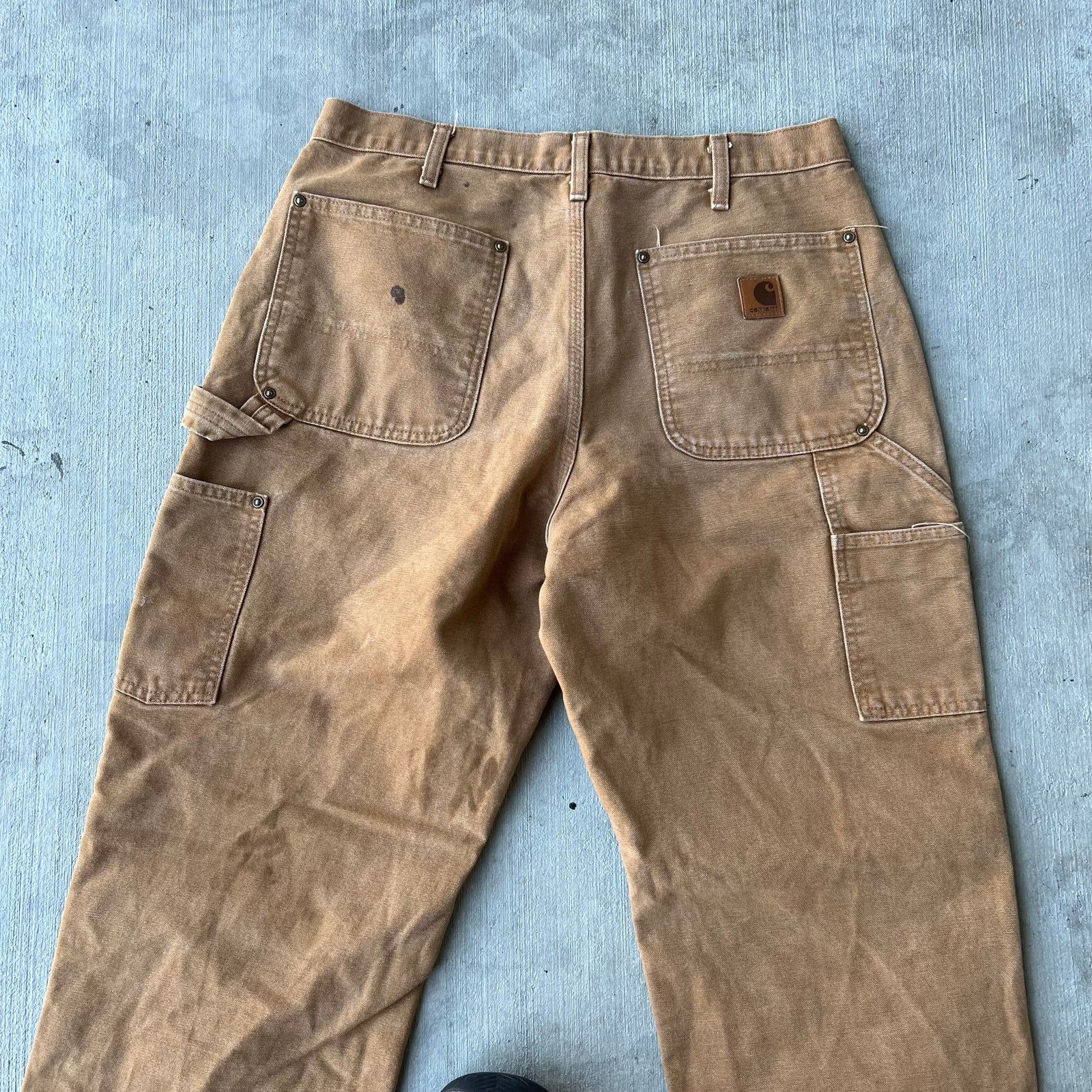Carhartt × Vintage Carhartt brown double knee work wear carpenter pants Size US 32 / EU 48 - 5 Thumbnail