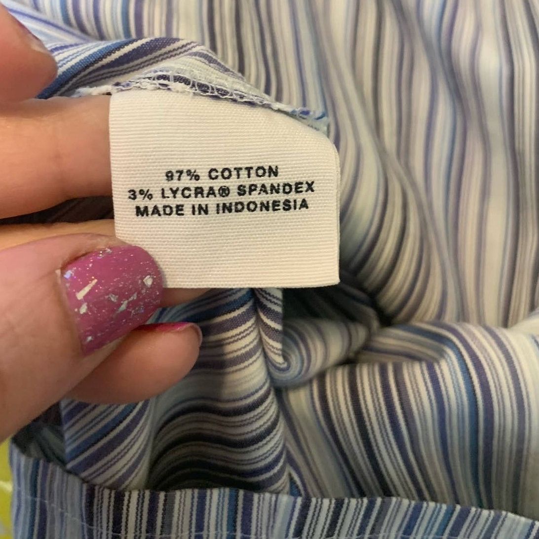 Express Express stretch pinstripes buttoned shirt size 2 Size XS / US 0-2 / IT 36-38 - 4 Thumbnail