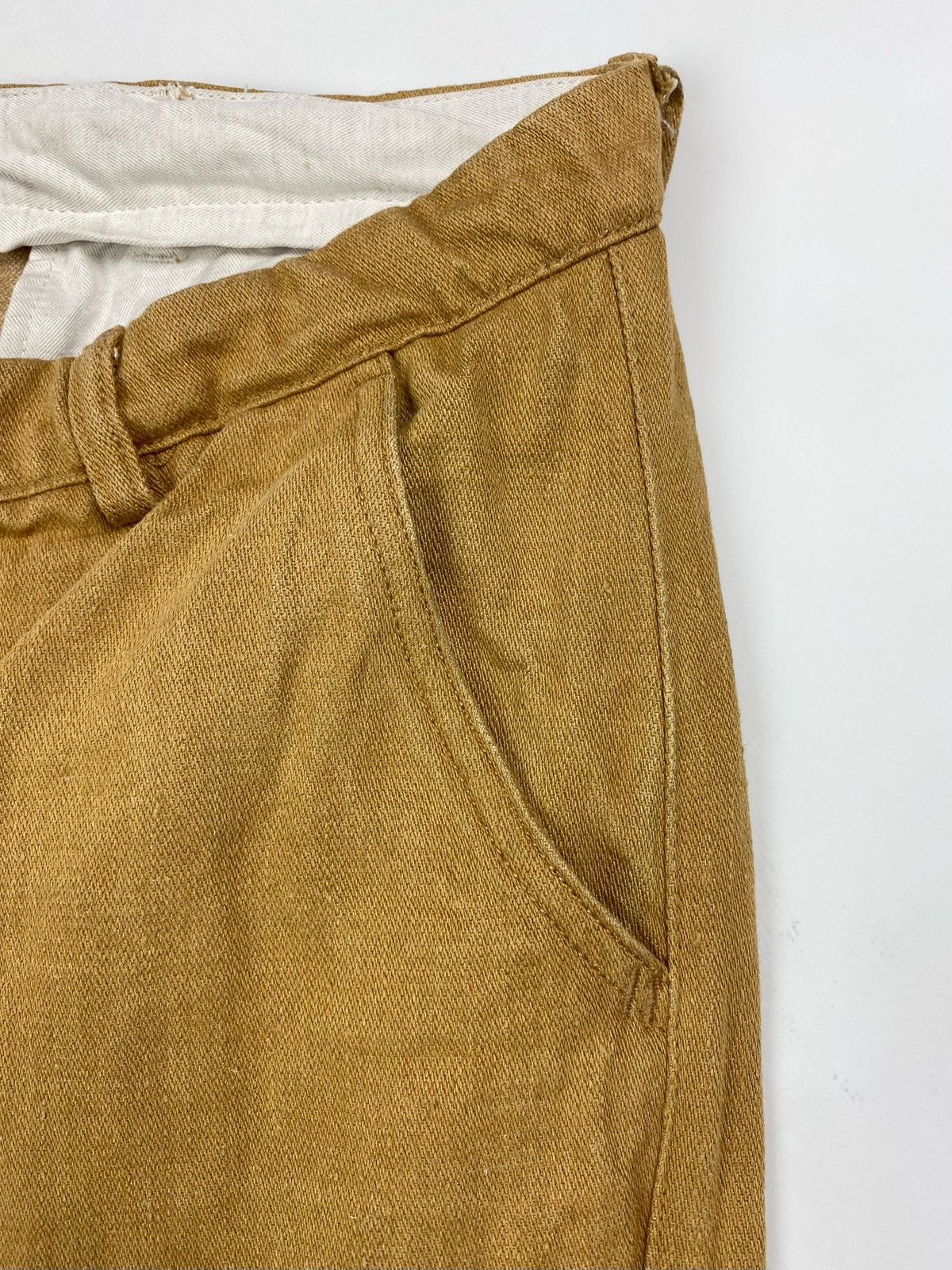 Freitag Freitag E550-33 Male Ochre Linen Work Pants Size US 30 / EU 46 - 3 Thumbnail
