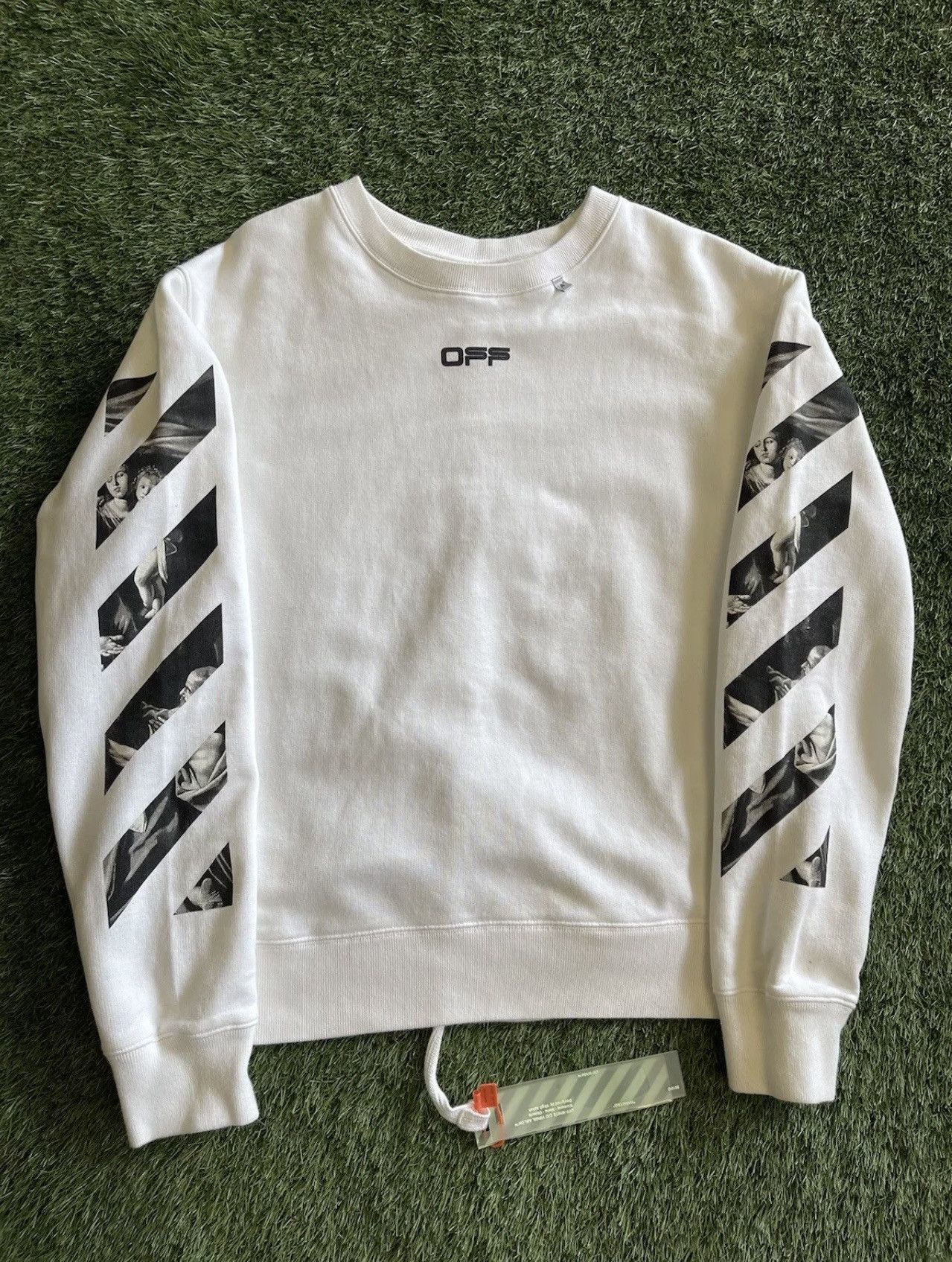Off-White Size L - OFF-WHITE Caravaggio Square Graphic Sweatshirt Size US L / EU 52-54 / 3 - 1 Thumbnail