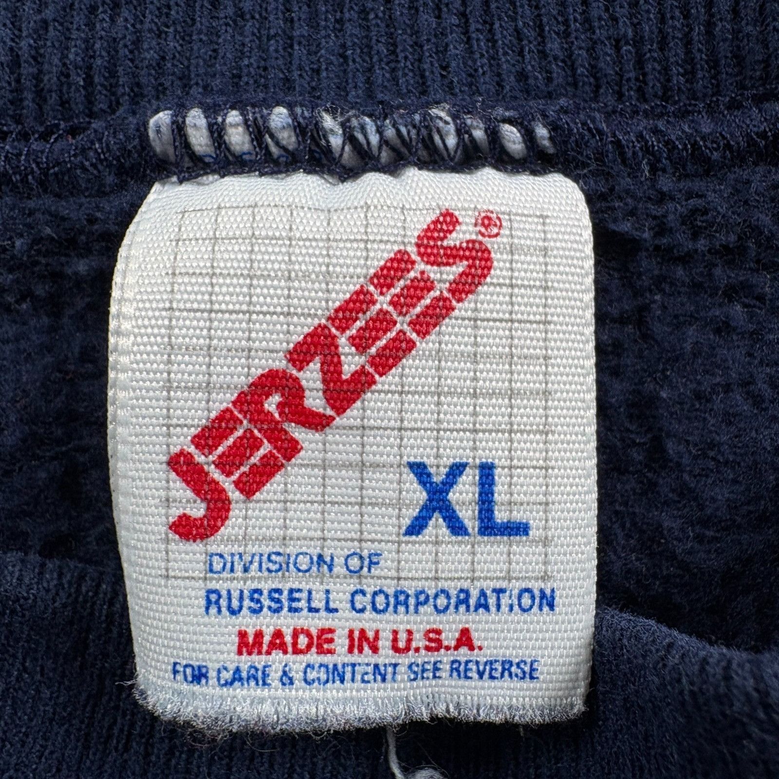 Jerzees Vintage 80s Jerzees Atlanta Sweatshirt XL Made in USA Navy C Size US XL / EU 56 / 4 - 5 Thumbnail