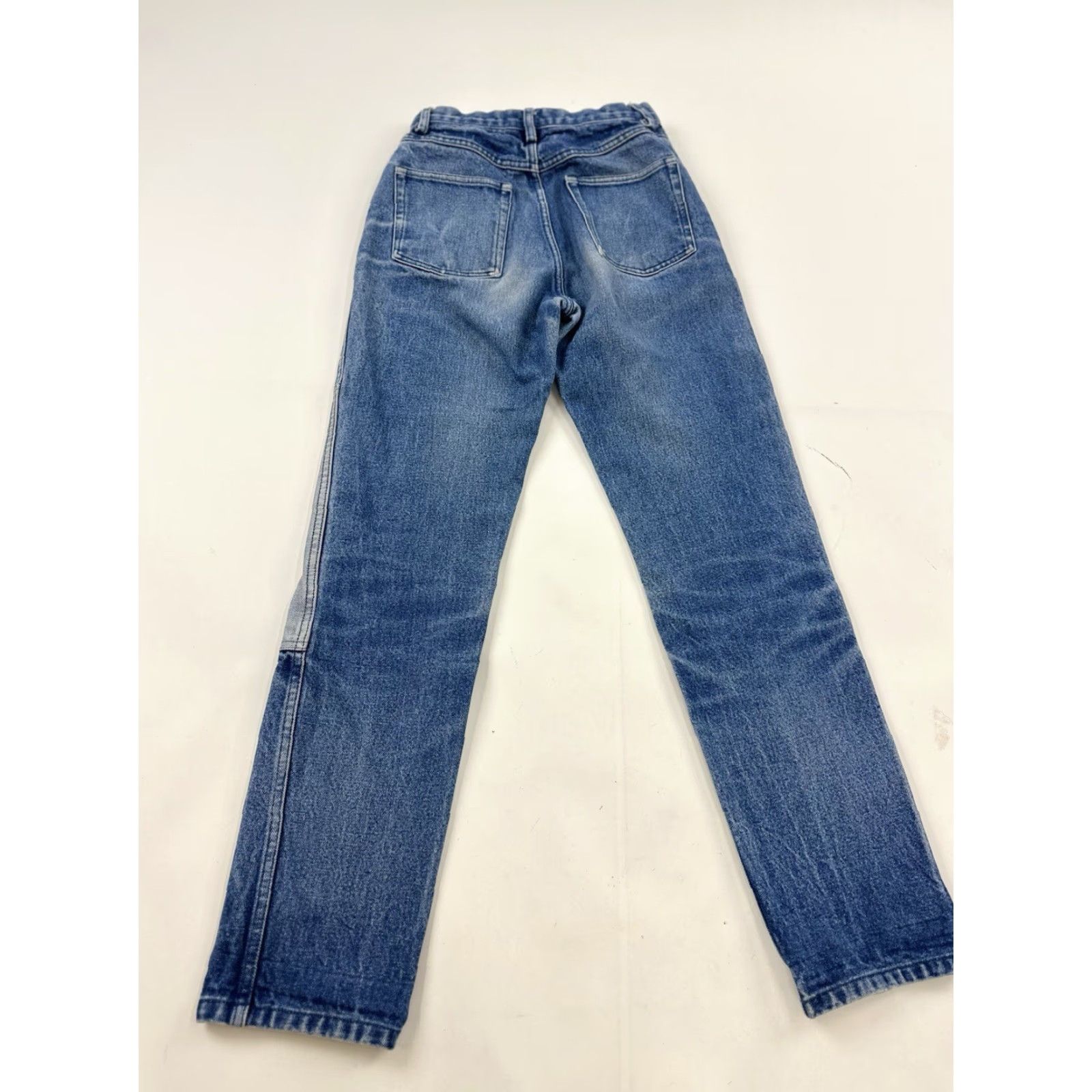 Doublet VINTAGE Carleen Jeans Women’s 00 Tag 2 Blue Two Toned Double Knee USA Denim High Rise Straight Jeans Women Blue USA 00 Carleen Size 24" / US 00 / IT 34 - 2 Thumbnail