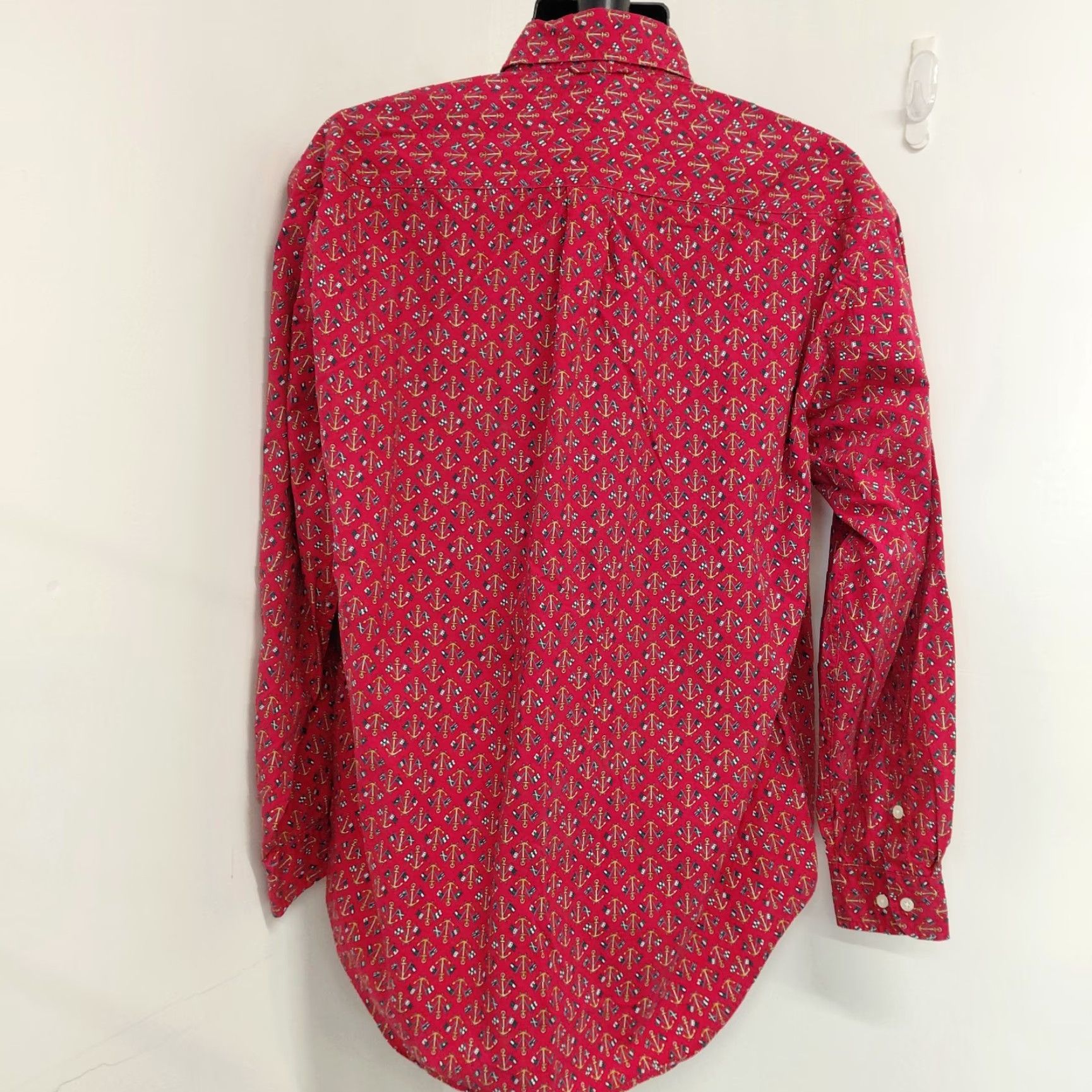 Tommy Hilfiger Tommy Hilfiger Logo Shirt Men L Red Preppy All Over Print Nautical Yacht Flags Button-Up Collared Pocket Size US L / EU 52-54 / 3 - 4 Thumbnail