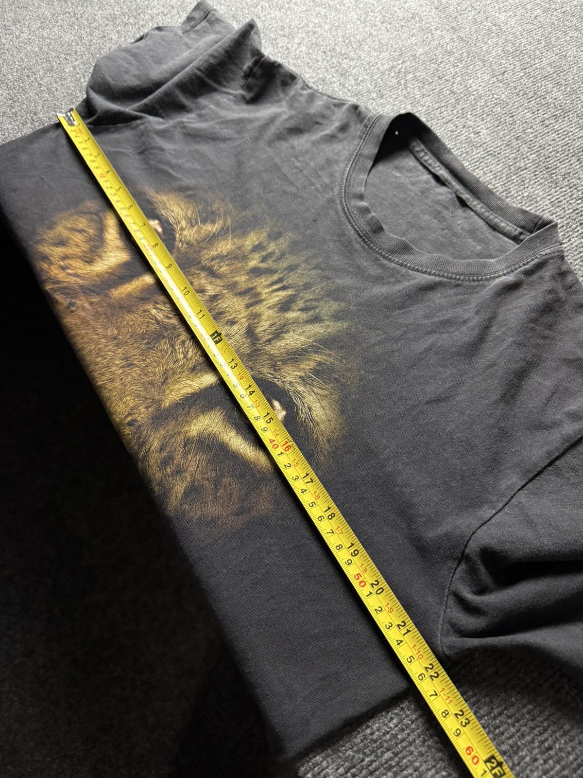 Vintage 00s Y2K Leopard Graphic T Shirt Double Sided Animal Tee Size US L / EU 52-54 / 3 - 20 Thumbnail