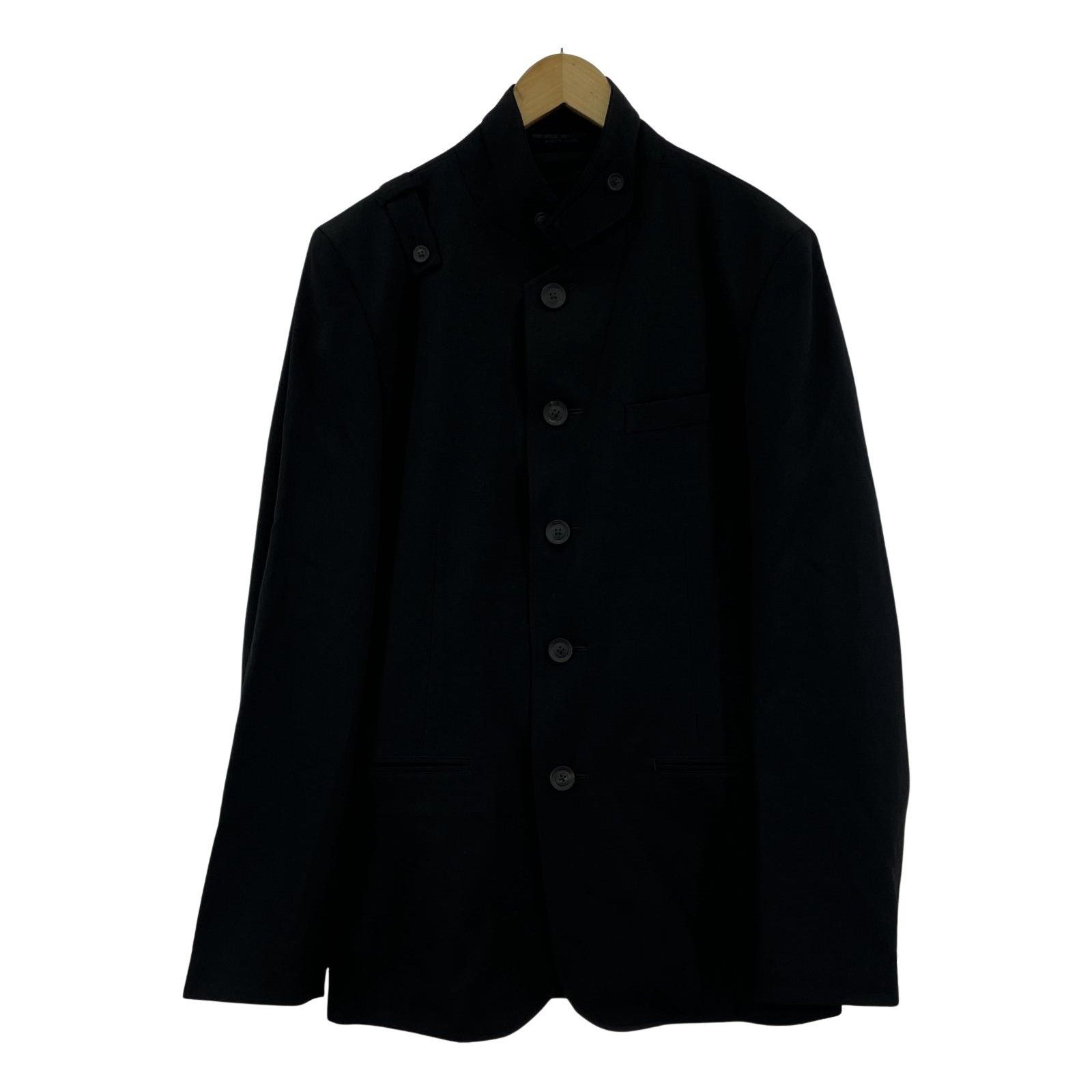 Yohji Yamamoto Yohji Yamamoto Regulation FLAP POCKETSTAND JACKET Size US XL / EU 56 / 4 - 1 Thumbnail