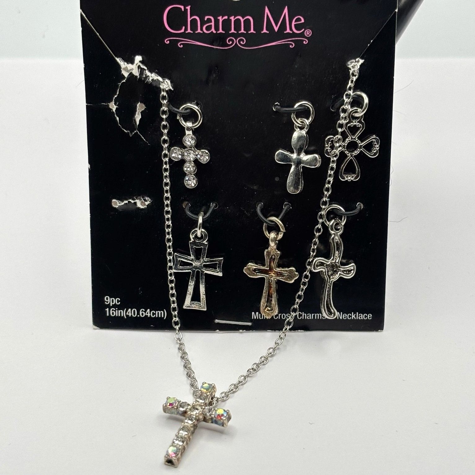 Other Silver Cross Charm Me Necklace Size ONE SIZE - 1 Thumbnail