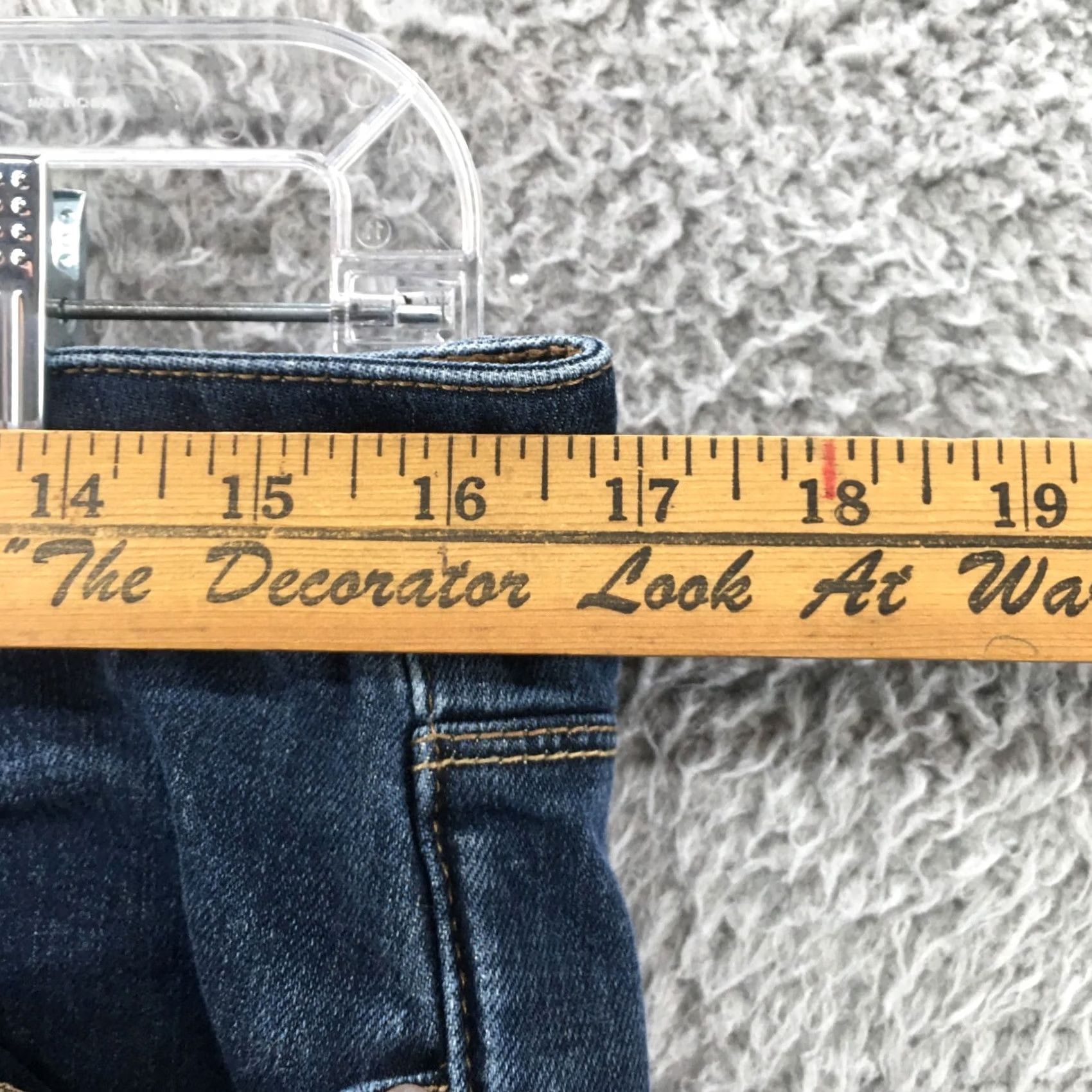 Vintage Roxy Skinny Jeans Womens 30 Blue Dark Wash Low Rise Zip Fly Jeans Size 30" / US 8 / IT 44 - 5 Thumbnail