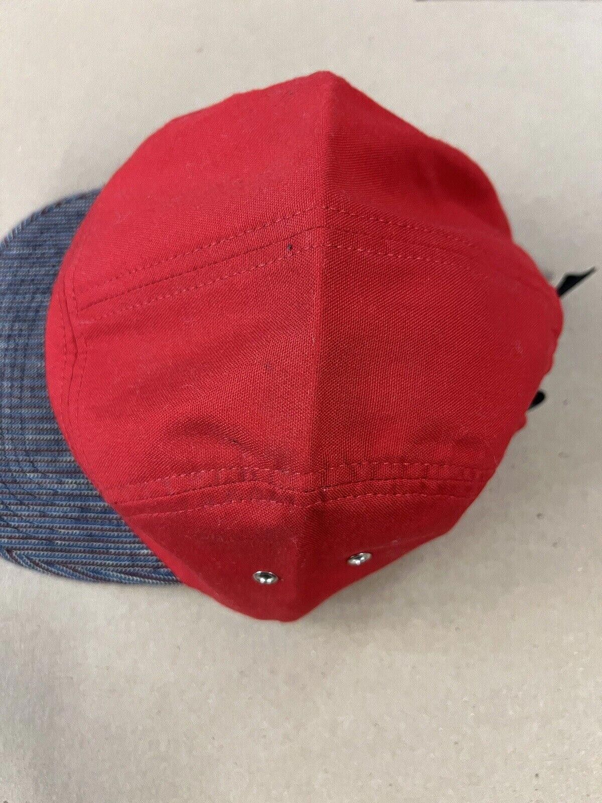 Supreme FW12 Supreme 2 tone Red Box Logo 5 Panel Camp Cap Hat Canvas Size ONE SIZE - 2 Thumbnail